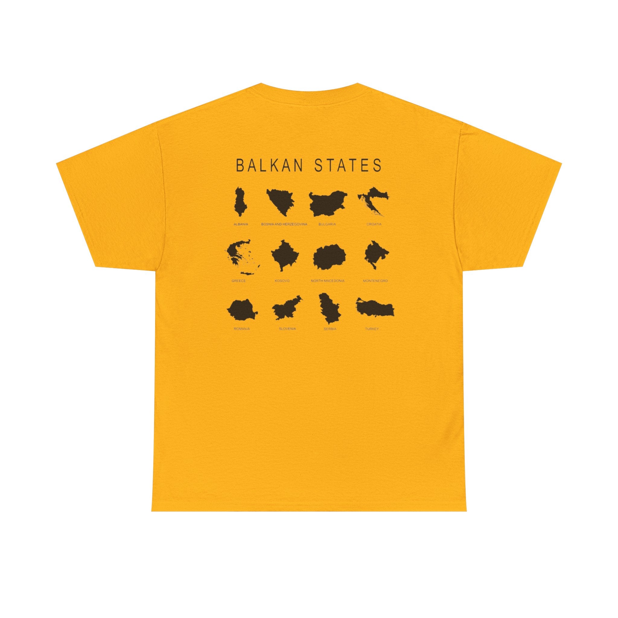 Balkan Blood Unisex Heavy Cotton Tee, Ethnic Pride Shirt, Gift for Balkans, Travel Tee, Stylish Casual Wear, Balkan States Design