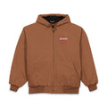 Embroidered 'Honor & Blood' Work Jacket – Heavy Duck Cloth Hooded Jacket