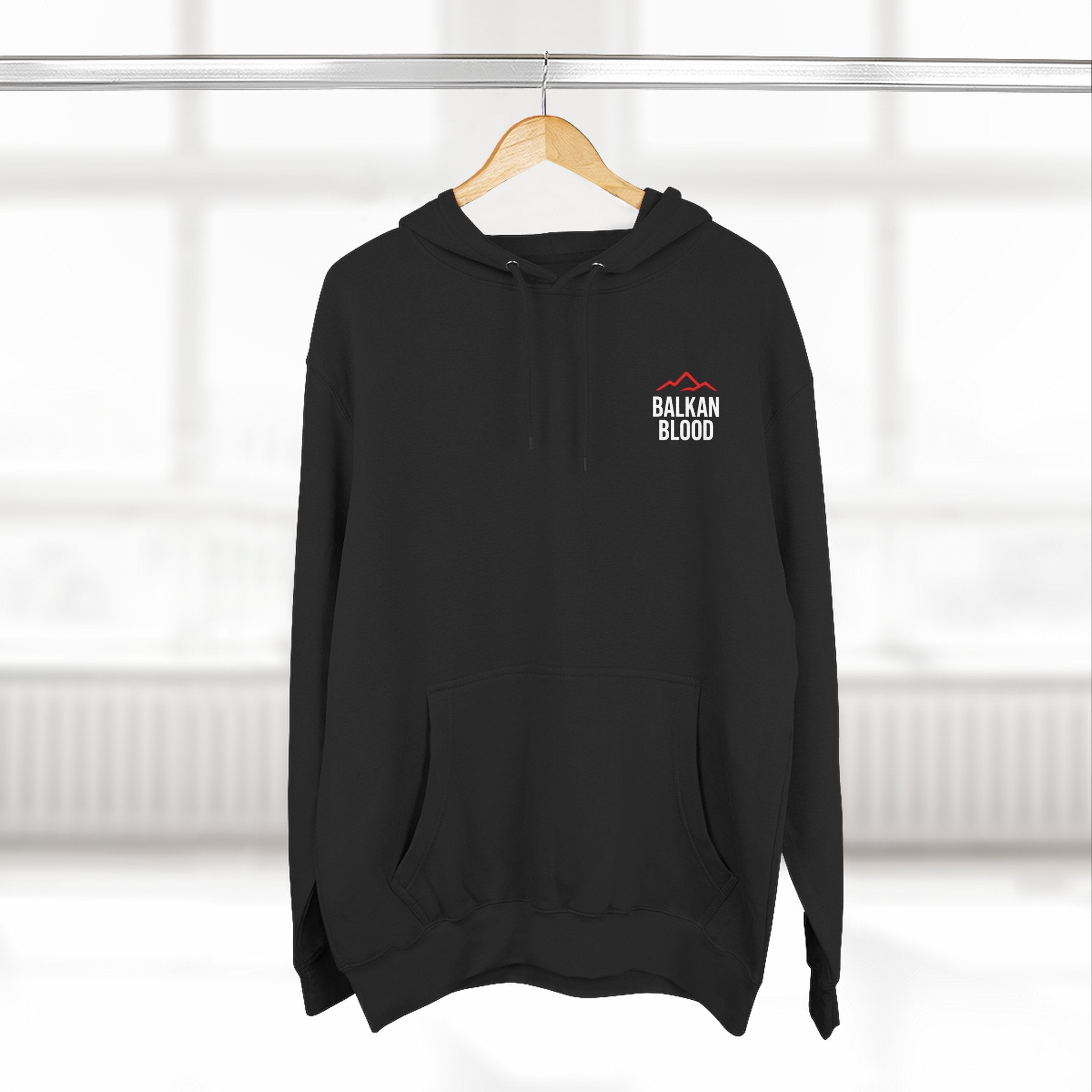Balkan Blood Hoodie - Cozy Fleece Sweatshirt for Outdoor Adventures, Gifts for Nature Lovers, Hiking, Travel, Casual Wear