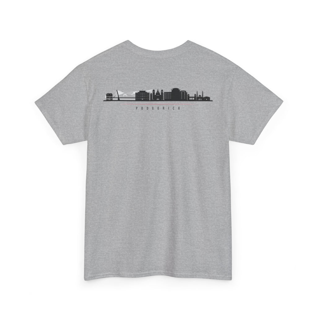 Montenegro/Balkan Blood Unisex Heavy Cotton Tee, Vintage Style Shirt, Graphic Tee, Travel Souvenir, Gift for Heritage Lovers