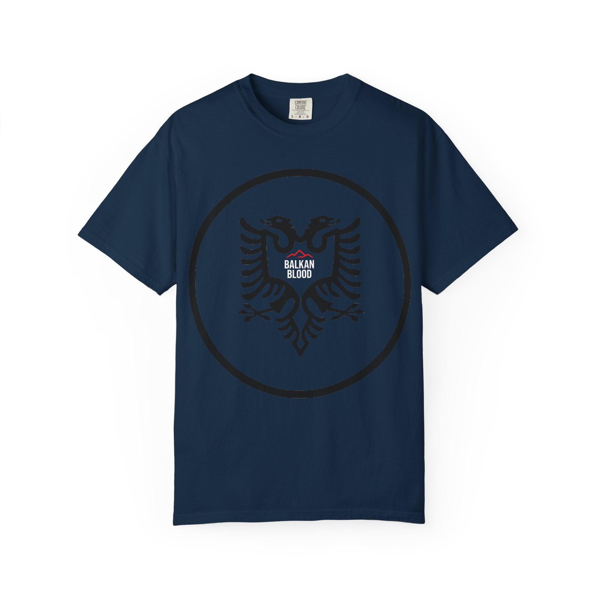 Albanian Balkan Heritage T-Shirt - Unisex Garment-Dyed Tee, Albania Pride Apparel, Cultural Gift, Travel Souvenir, Festival Wear