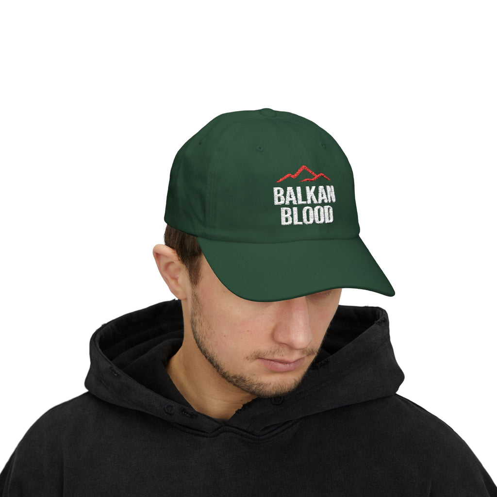 Balkan Blood Classic Dad Cap, Casual Summer Hat, Gift for Outdoorsy Dads, Hiking Accessories, Stylish Baseball Cap