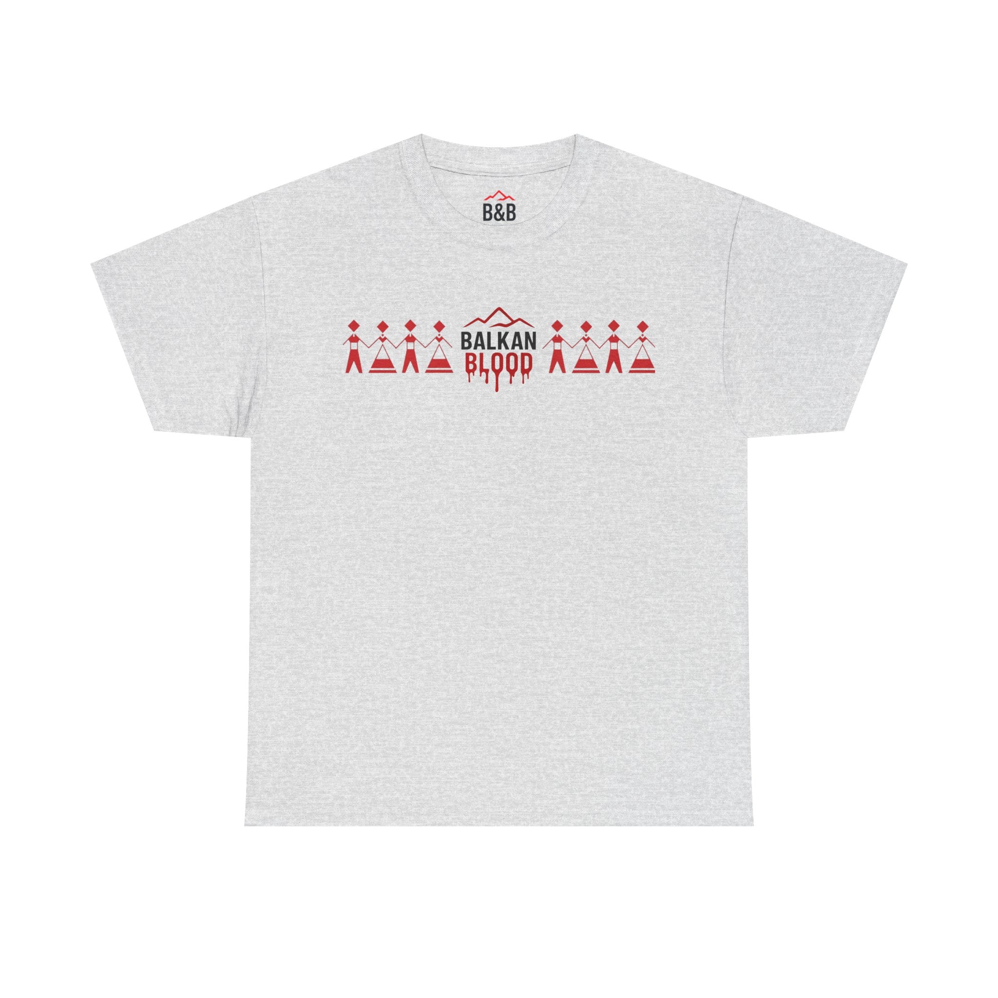 Balkan Blood Unisex Heavy Cotton Tee, Ethnic Pride Shirt, Gift for Balkans, Travel Tee, Stylish Casual Wear, Balkan States Design