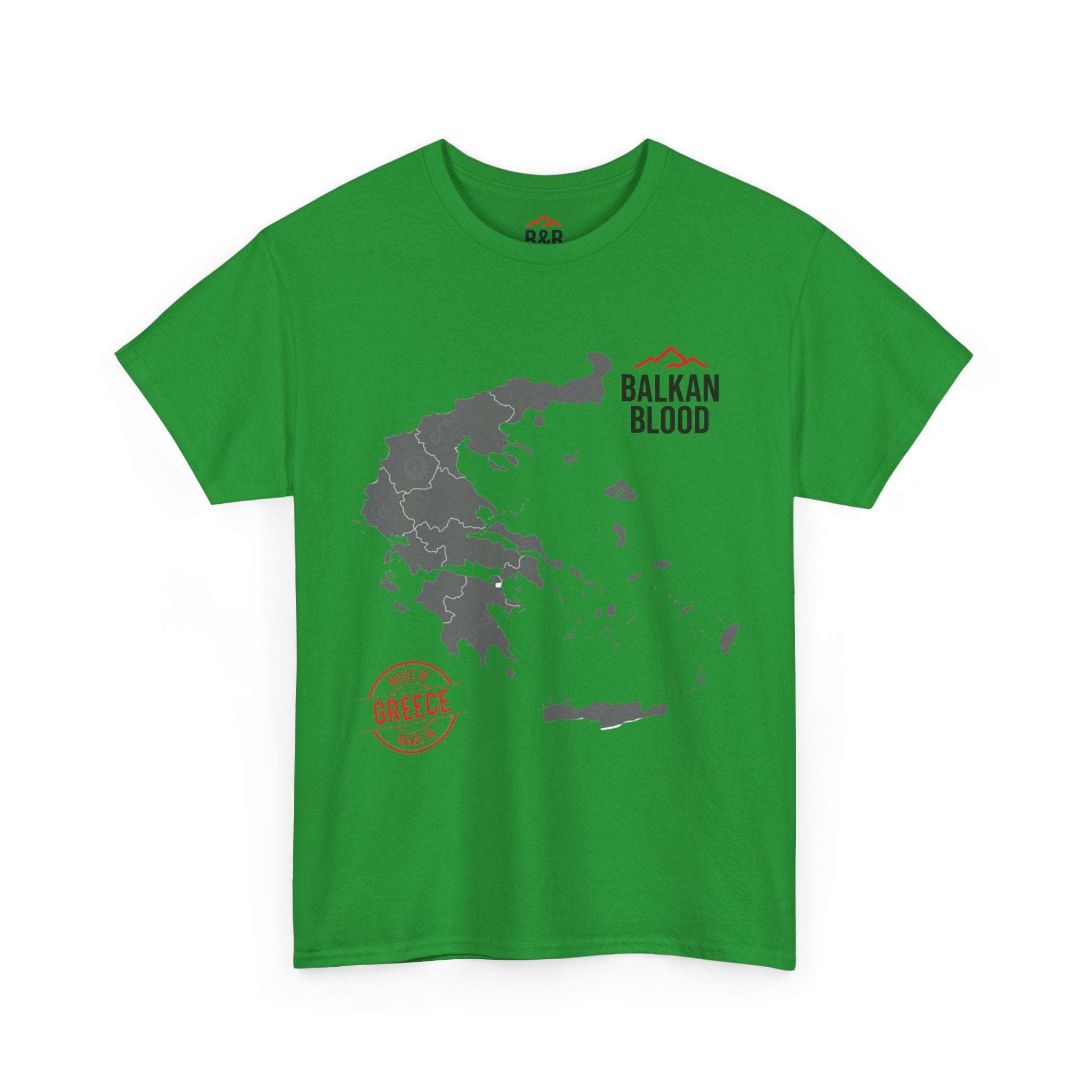 Balkan Blood Tee | Unisex Heavy Cotton T-Shirt, Greece Souvenir Shirt, Travel Gift, Casual Wear, Unique Graphic Tee