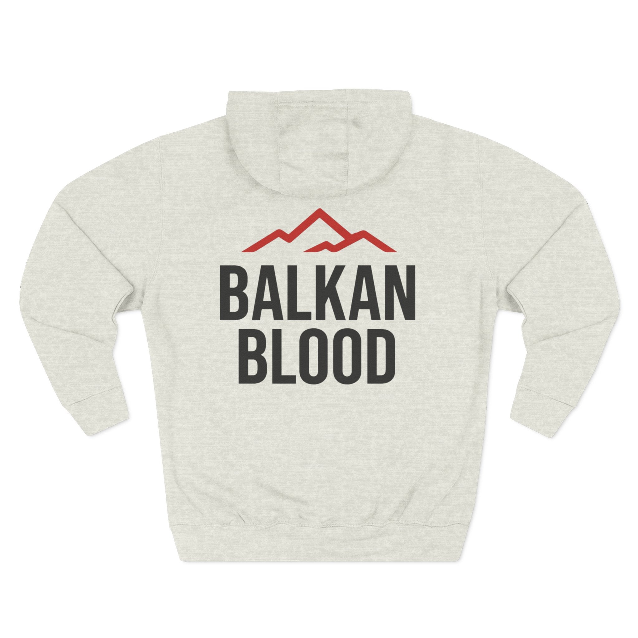 Balkan Blood Hoodie - Cozy Fleece Sweatshirt for Outdoor Adventures, Gifts for Nature Lovers, Hiking, Travel, Casual Wear