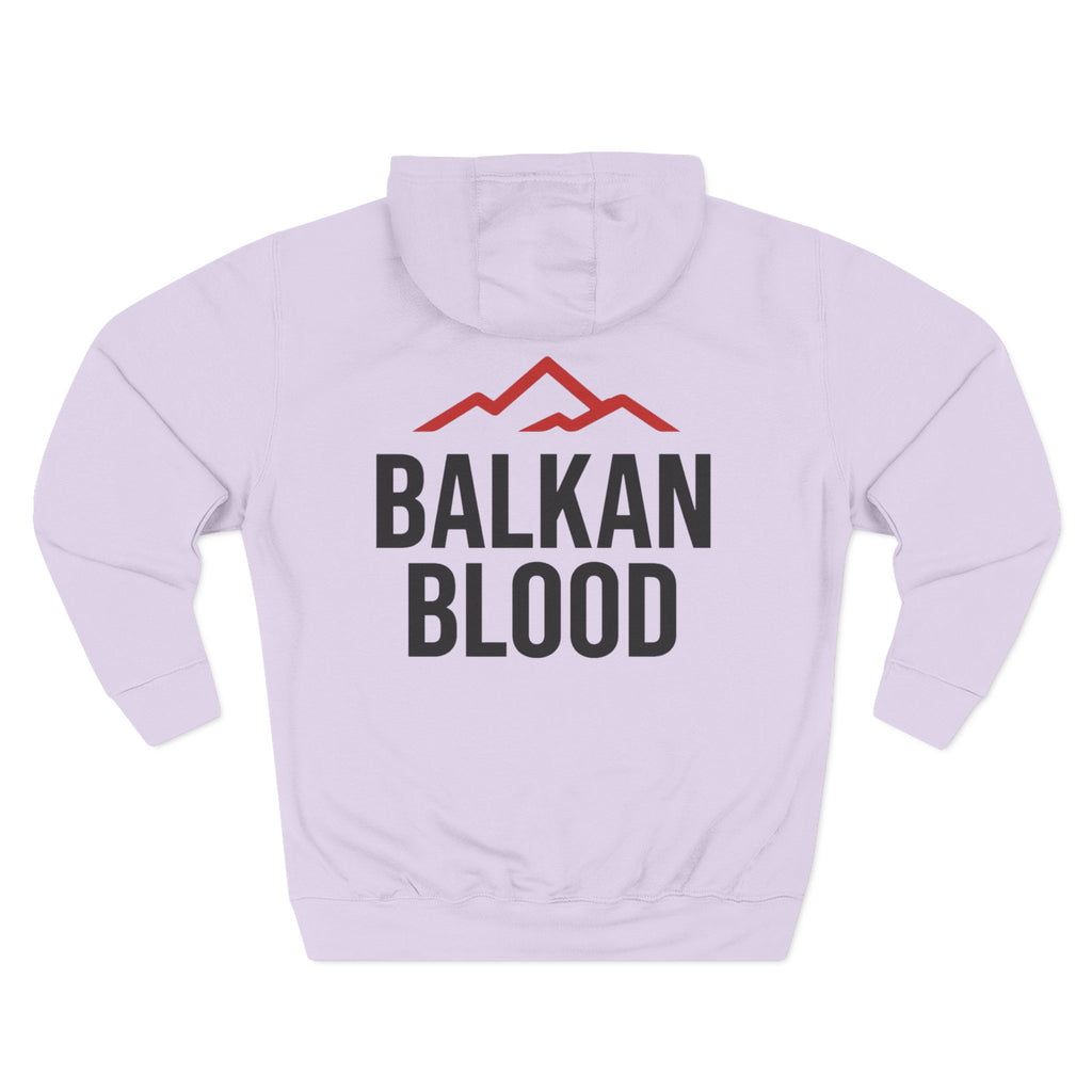 Balkan Blood Hoodie - Cozy Fleece Sweatshirt for Outdoor Adventures, Gifts for Nature Lovers, Hiking, Travel, Casual Wear