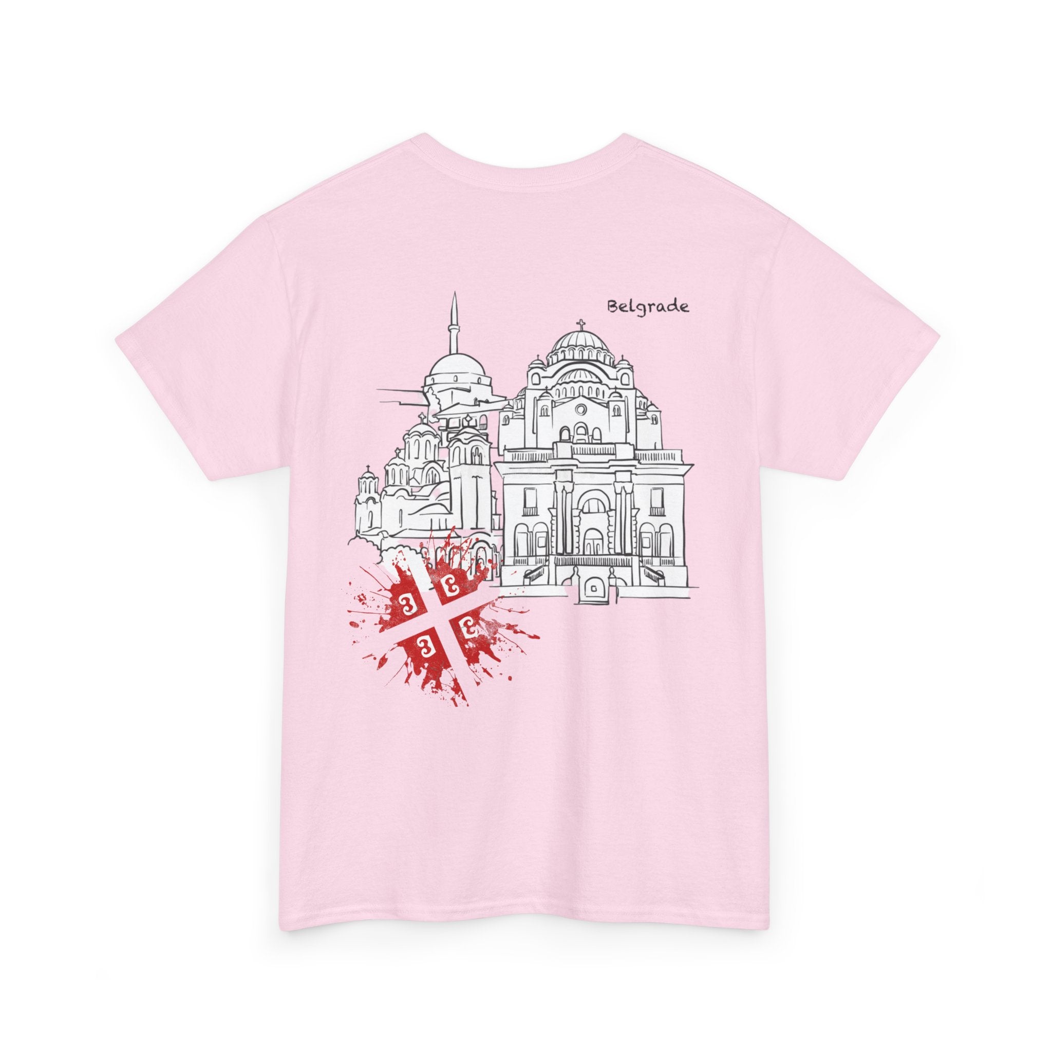 Serbian Heritage Tee, Balkan Blood Shirt, Unisex Cotton T-shirt, Cultural Pride Wear, Travel-inspired Apparel