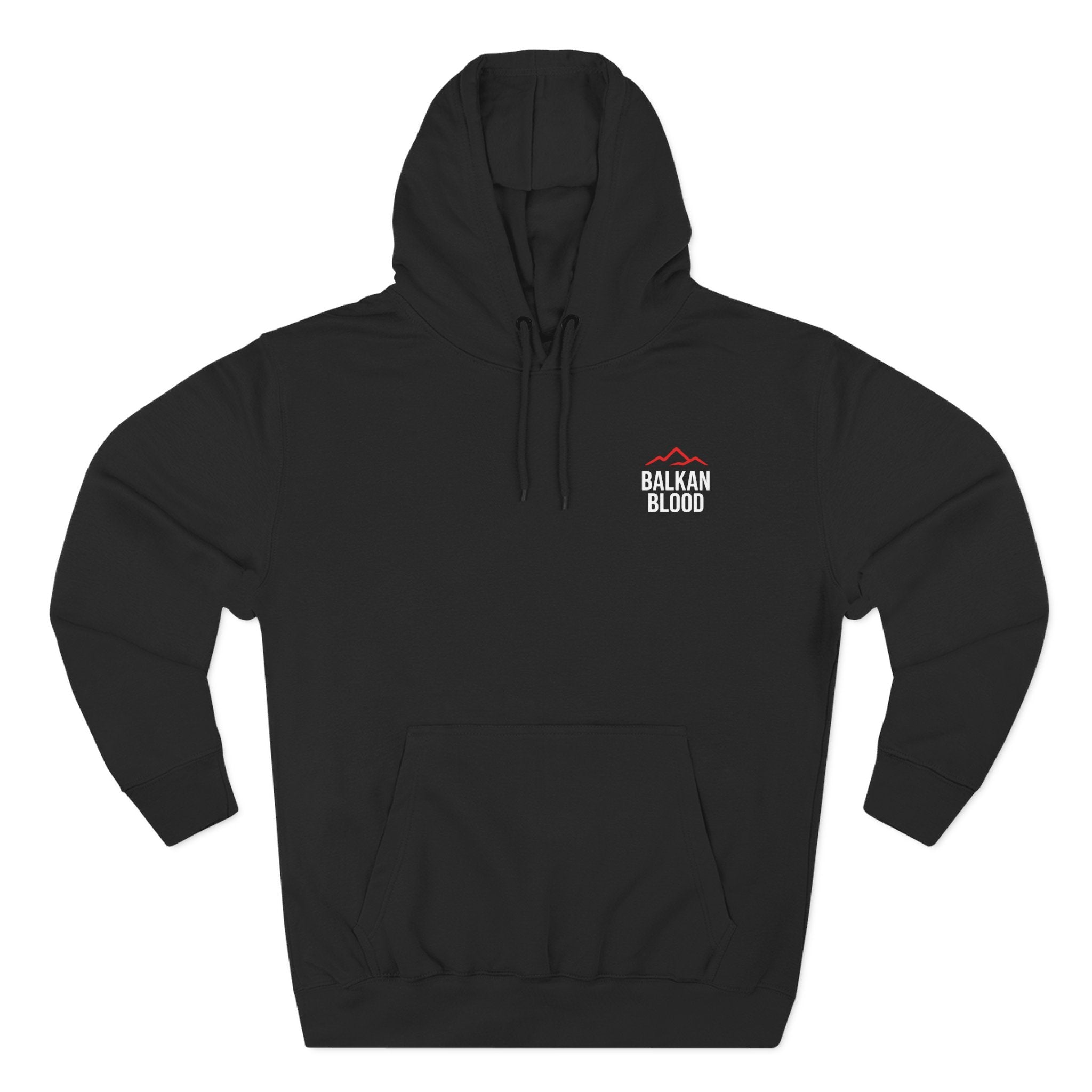 Balkan Blood Hoodie - Cozy Fleece Sweatshirt for Outdoor Adventures, Gifts for Nature Lovers, Hiking, Travel, Casual Wear
