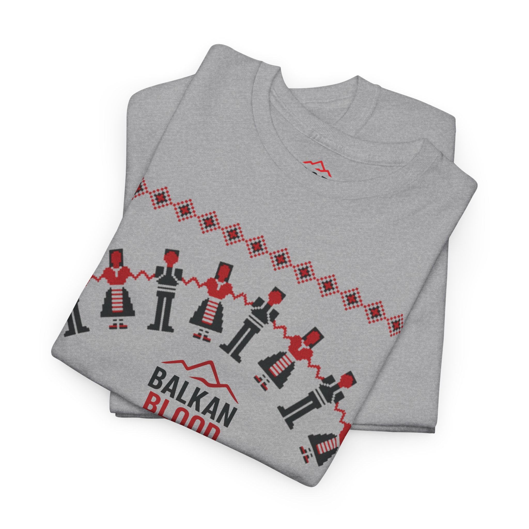 Balkan Blood Graphic Tee, Celebratory Unisex Cotton Shirt