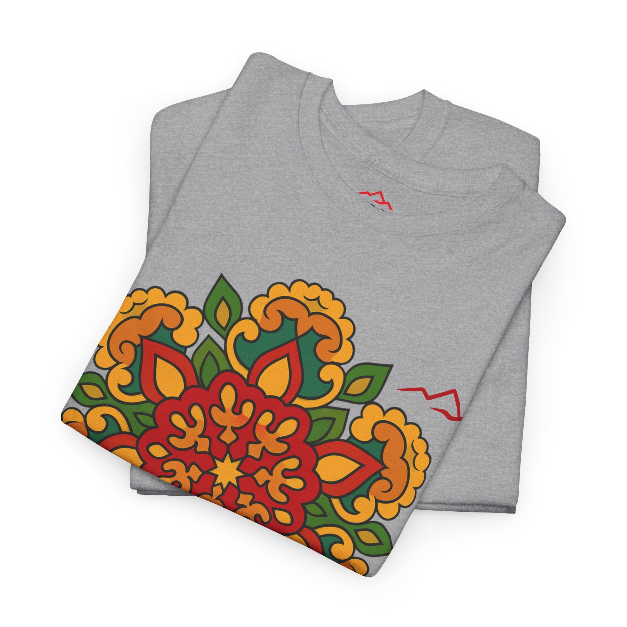 Balkan Blood T‑Shirt — Traditional Balkan Floral Medallion