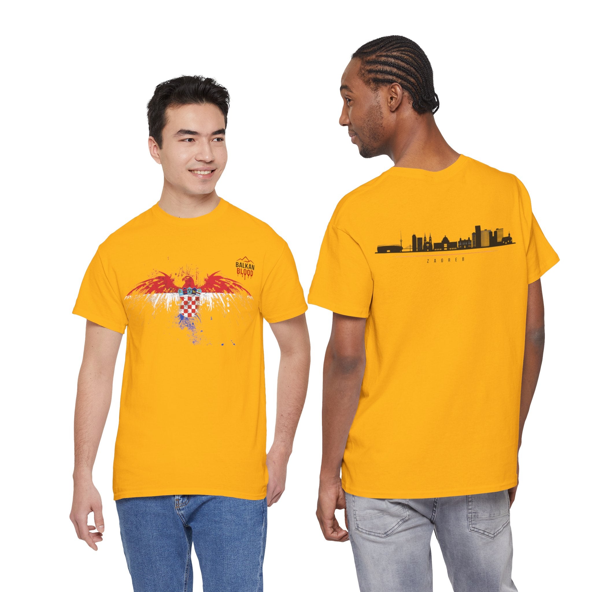 Croatia/Zagreb Unisex Heavy Cotton Tee