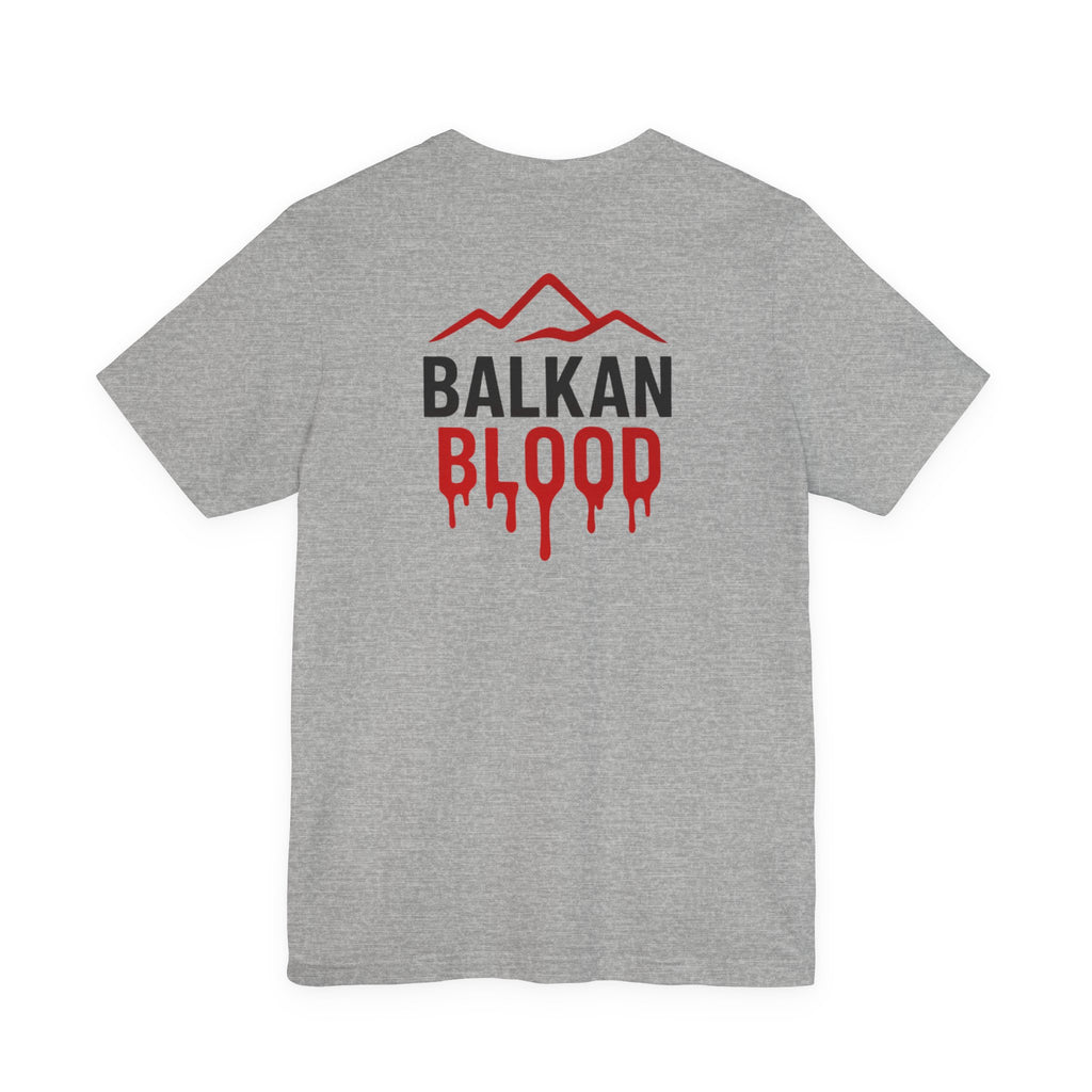 Balkan Blood Tee — Red Drip Logo
