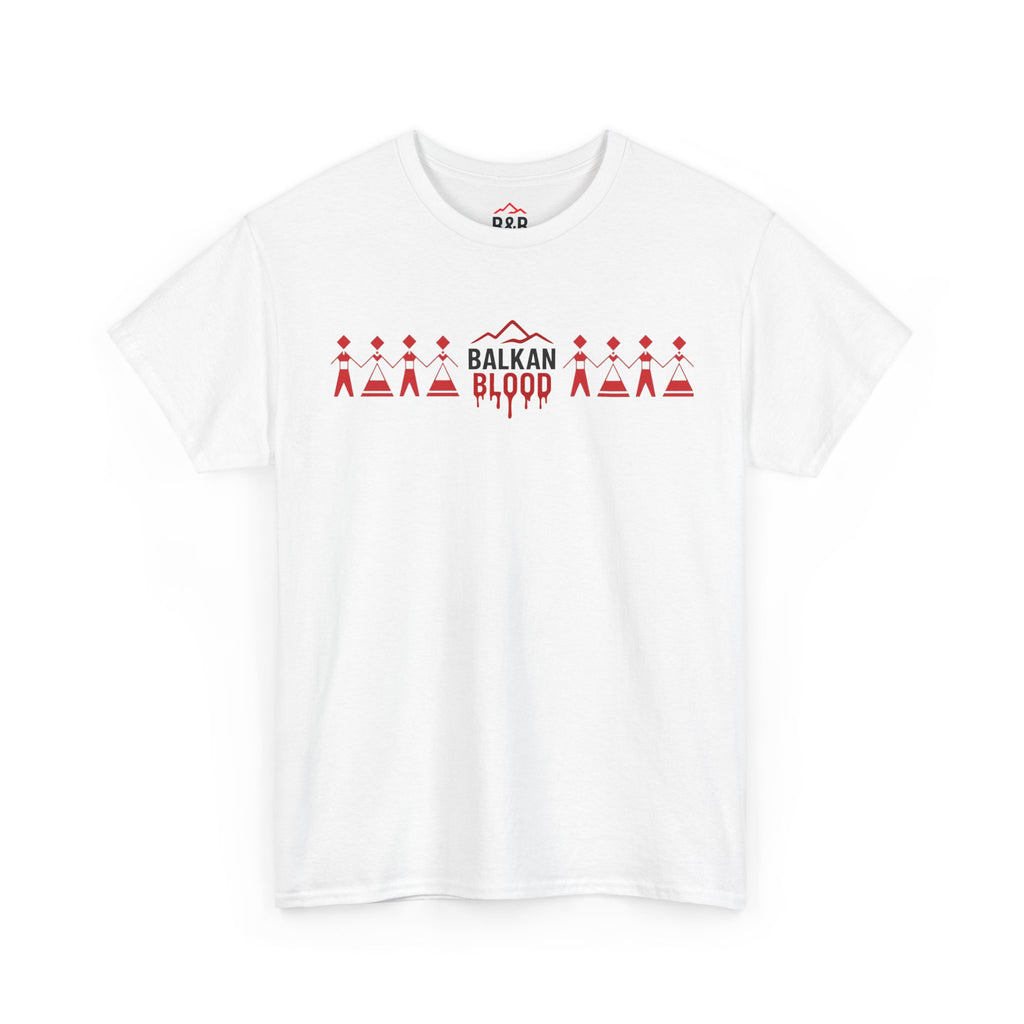 Balkan Blood Unisex Heavy Cotton Tee, Ethnic Pride Shirt, Gift for Balkans, Travel Tee, Stylish Casual Wear, Balkan States Design