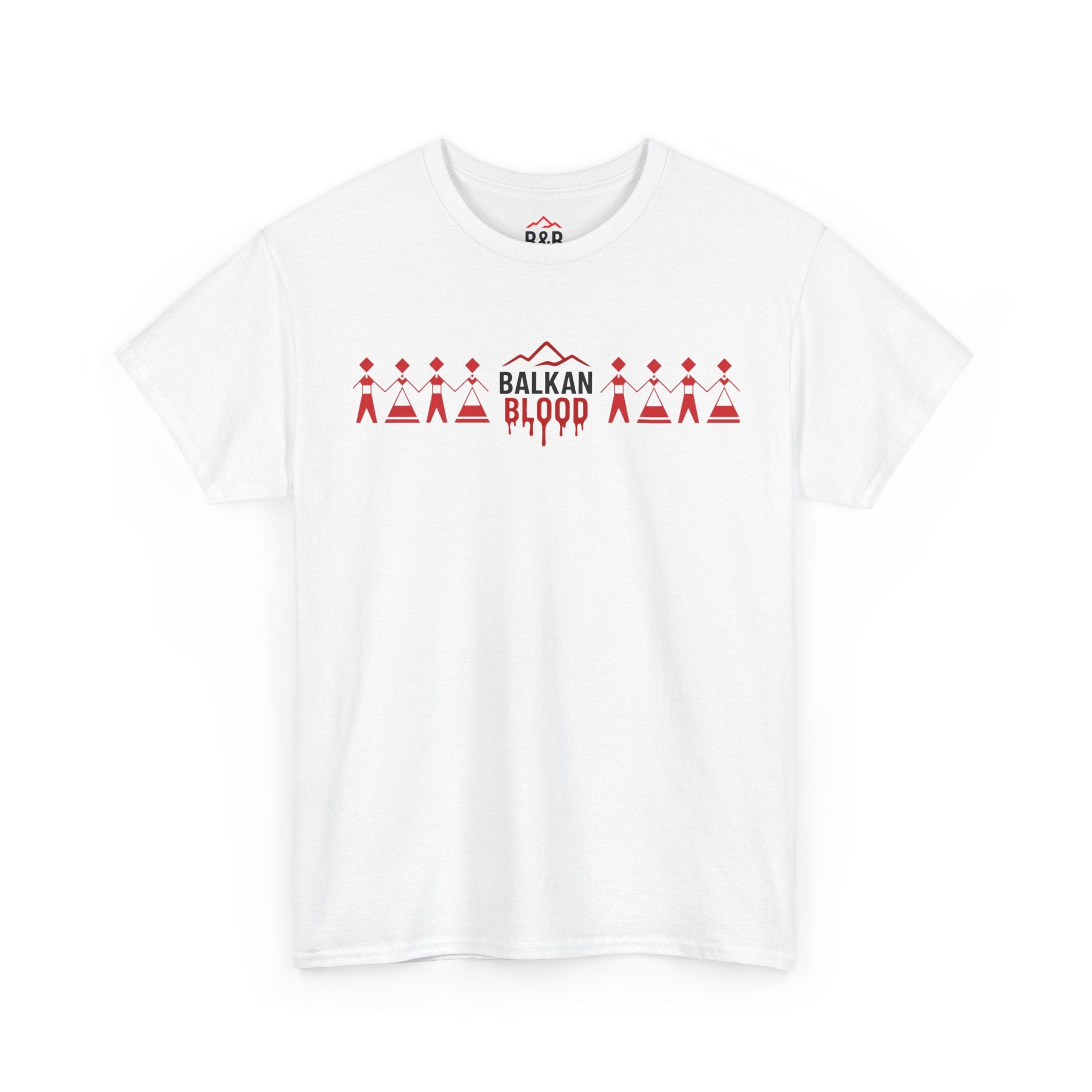 Balkan Blood Unisex Heavy Cotton Tee, Ethnic Pride Shirt, Gift for Balkans, Travel Tee, Stylish Casual Wear, Balkan States Design