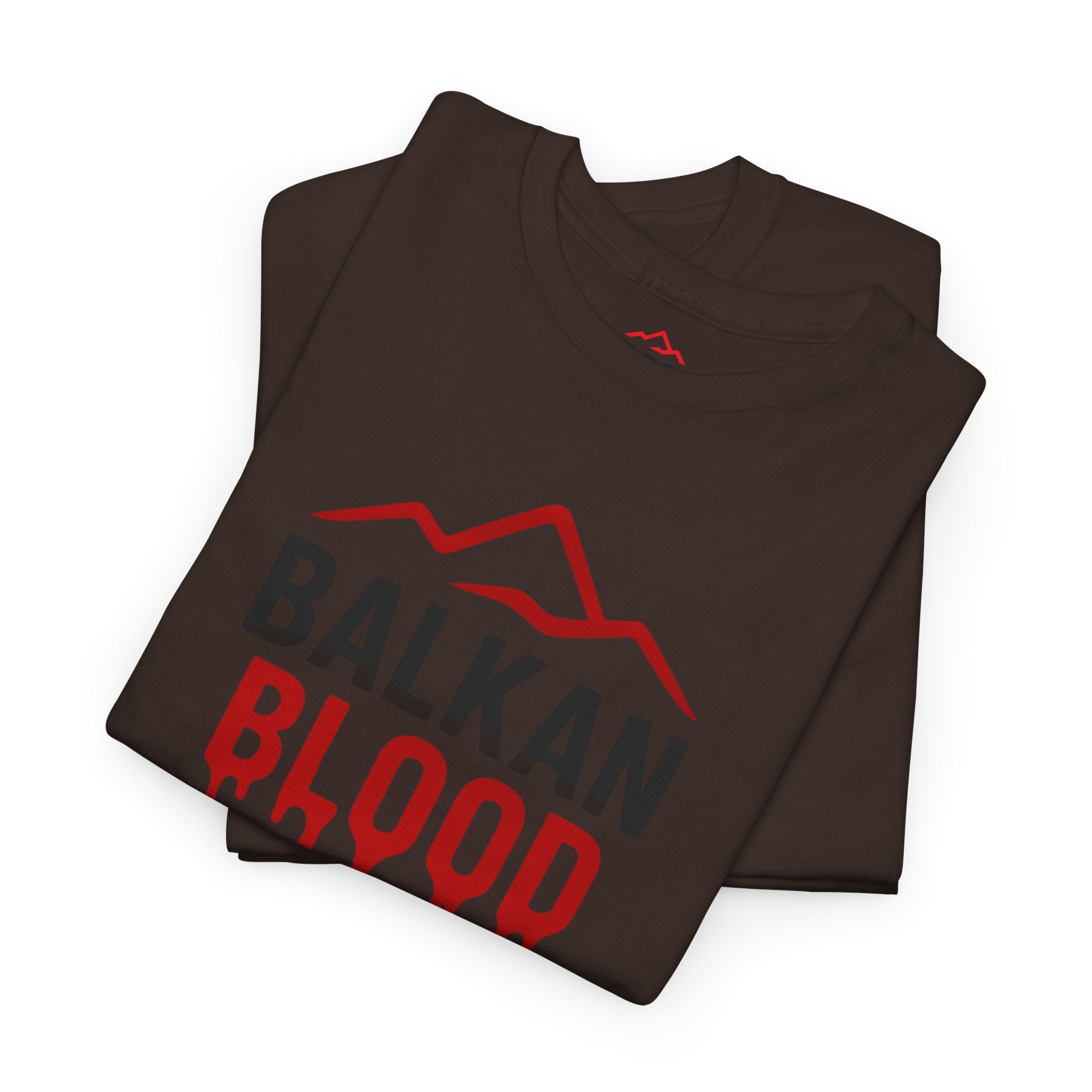 Balkan Blood T-Shirt — Heritage Graphic Tee with Multilingual “Blood” Back Print