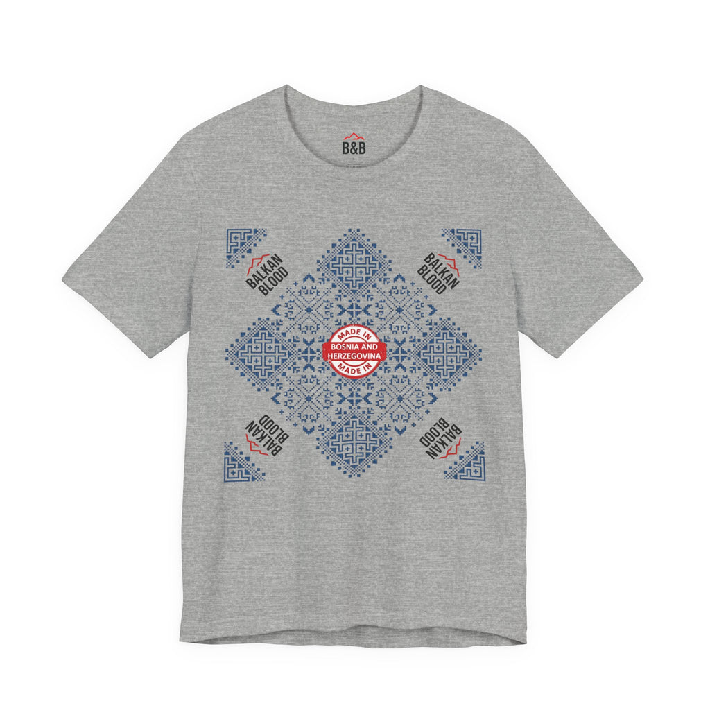 Bosnia Heritage Unisex Tee, Travel Shirt, Cultural Pride, Souvenir T-Shirt, Gift for Travelers, Adventure Apparel