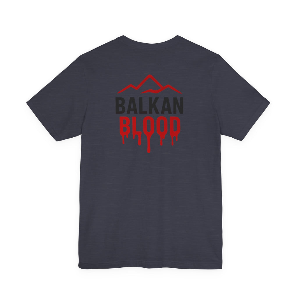 Balkan Blood Tee — Red Drip Logo