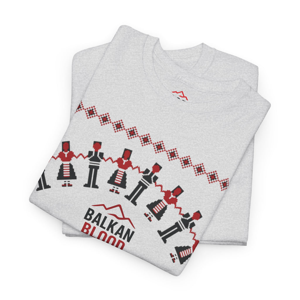 Balkan Blood Graphic Tee, Celebratory Unisex Cotton Shirt