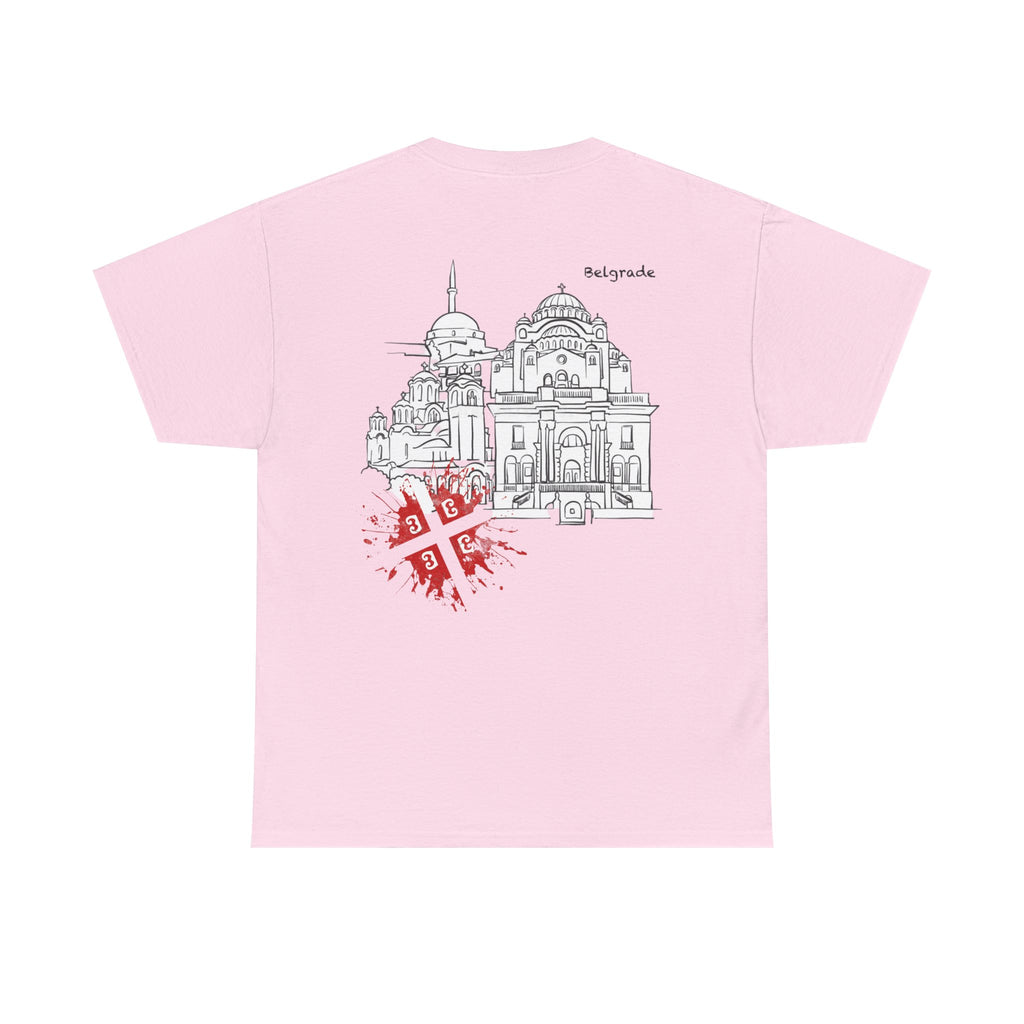Serbian Heritage Tee, Balkan Blood Shirt, Unisex Cotton T-shirt, Cultural Pride Wear, Travel-inspired Apparel