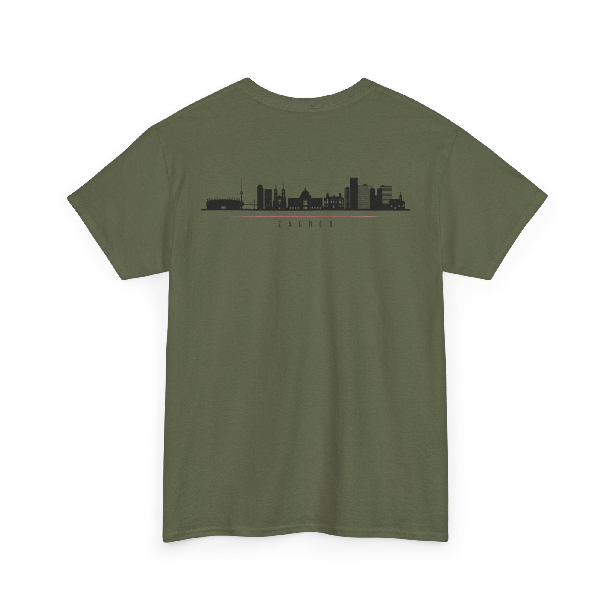 Croatia/Zagreb Unisex Heavy Cotton Tee