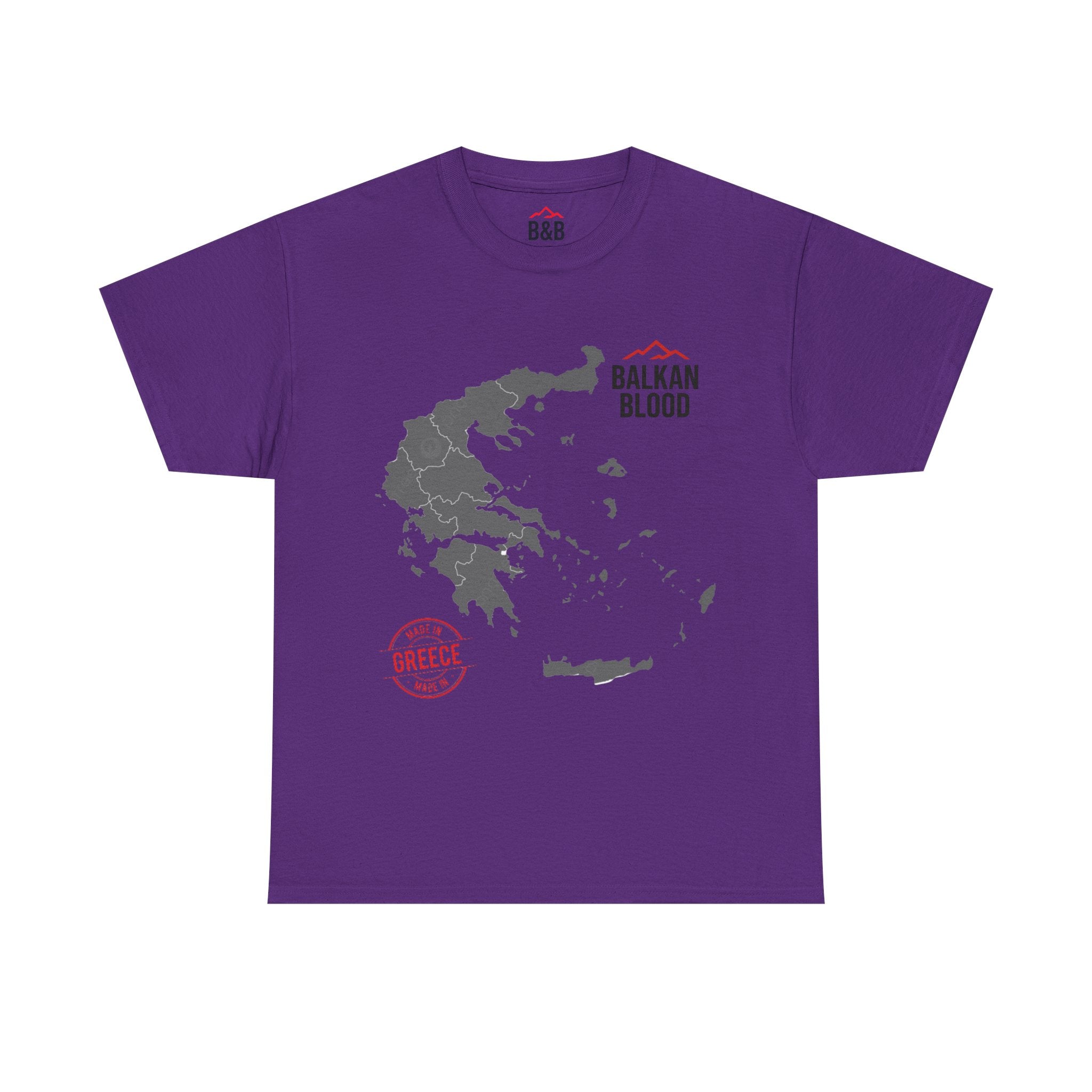 Balkan Blood Tee | Unisex Heavy Cotton T-Shirt, Greece Souvenir Shirt, Travel Gift, Casual Wear, Unique Graphic Tee