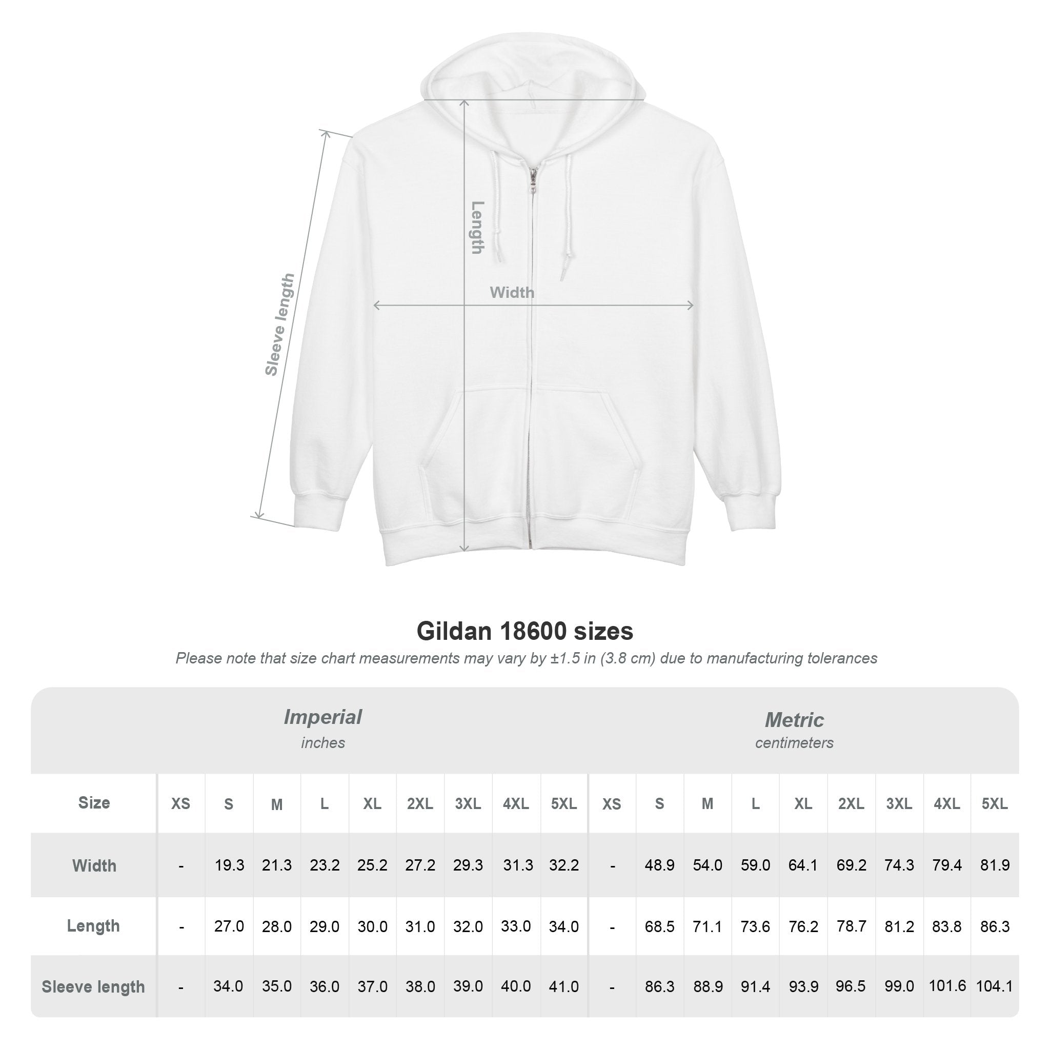 Zip Hoodie — Balkan Blood Logo Embroidery