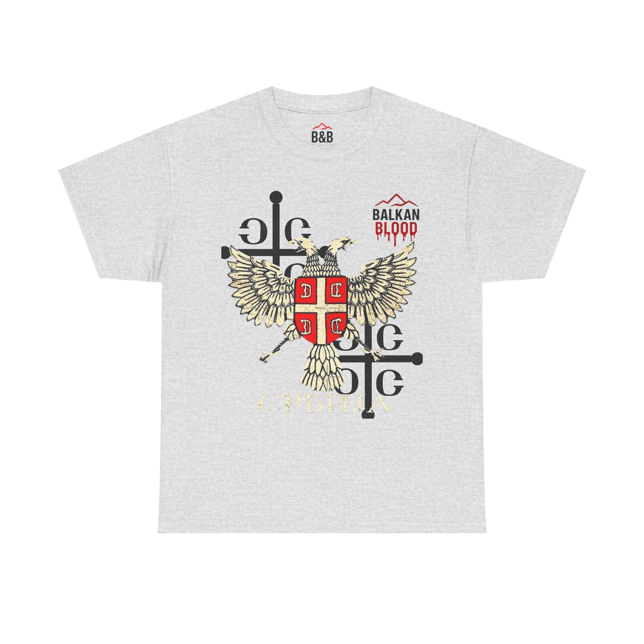 Serbian Heritage Tee, Balkan Blood Shirt, Unisex Cotton T-shirt