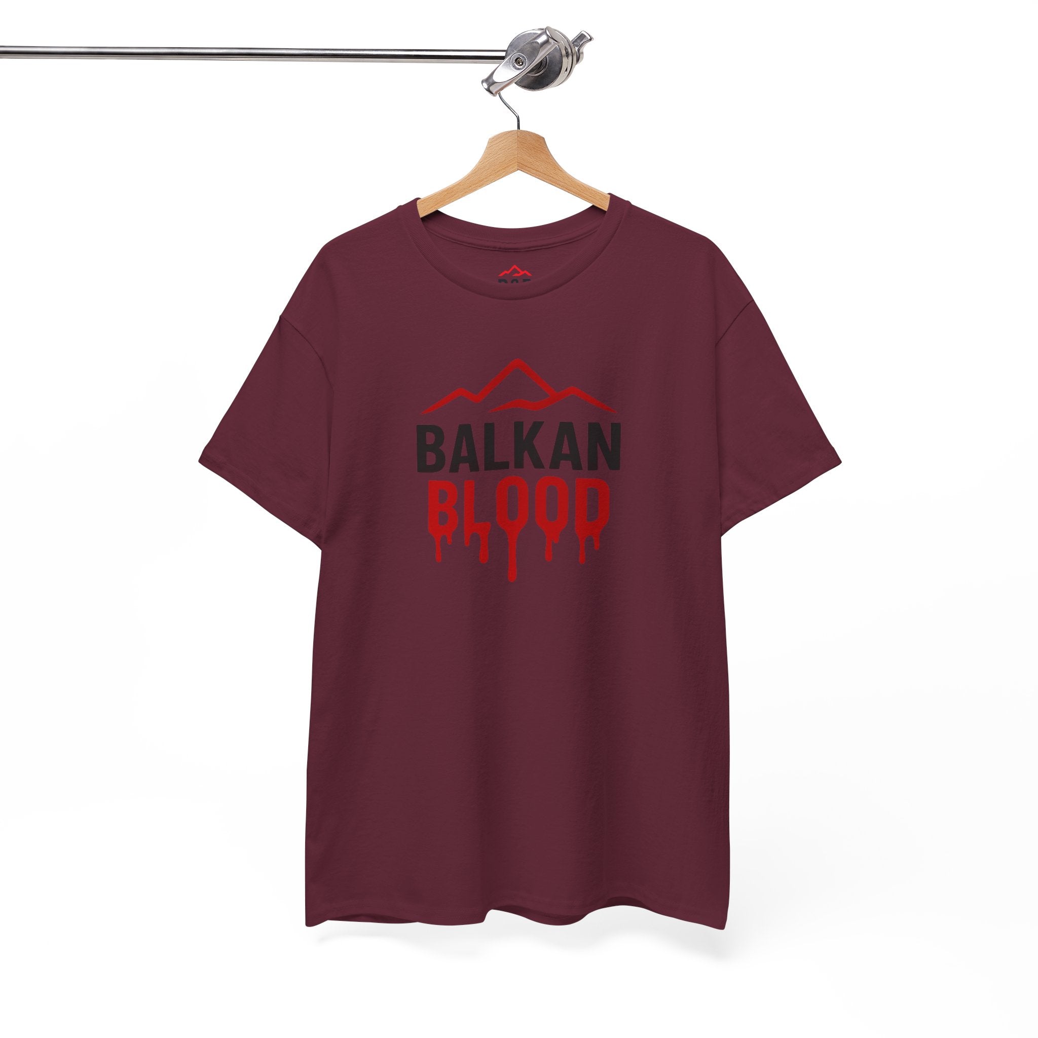 Balkan Blood T-Shirt — Heritage Graphic Tee with Multilingual “Blood” Back Print