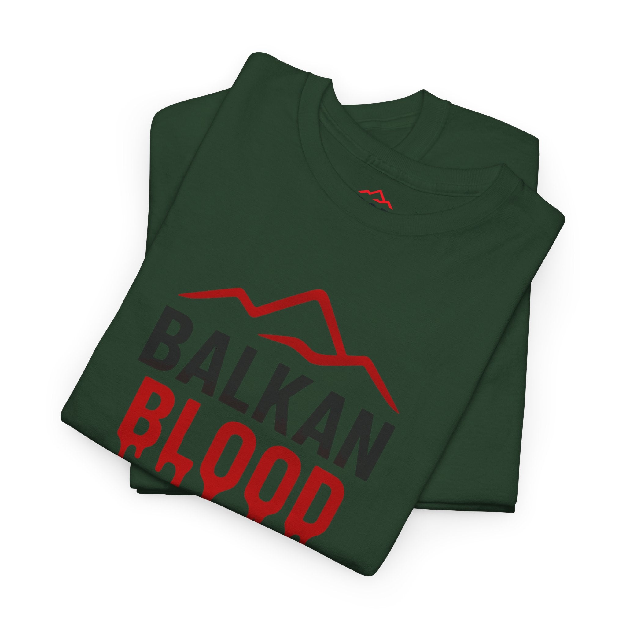 Balkan Blood T-Shirt — Heritage Graphic Tee with Multilingual “Blood” Back Print