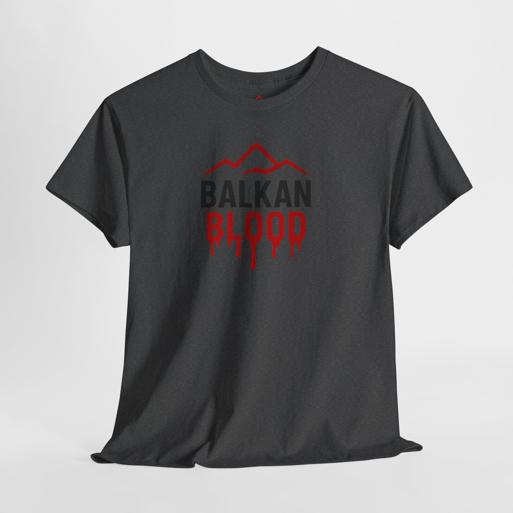 Balkan Blood T-Shirt — Heritage Graphic Tee with Multilingual “Blood” Back Print