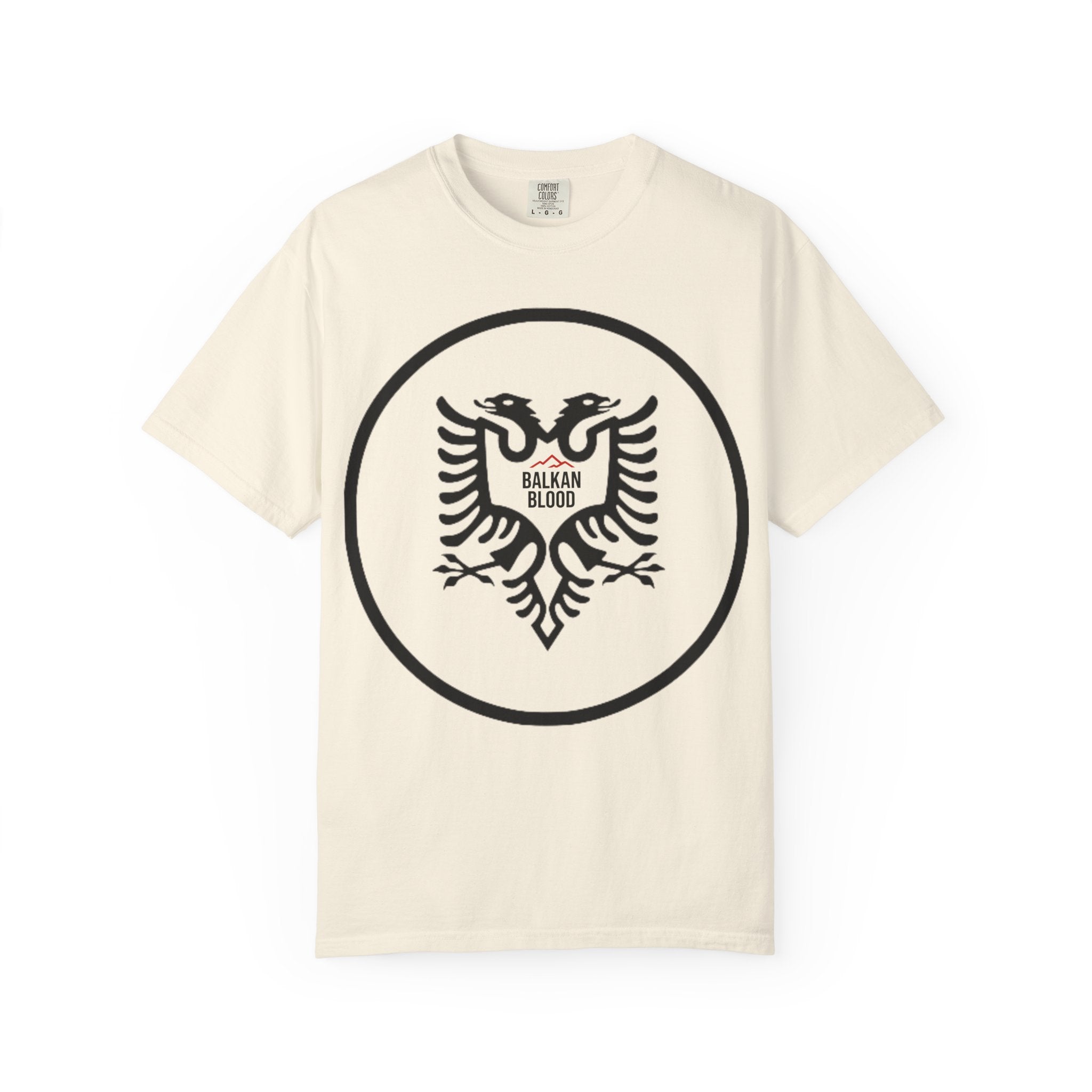 Albanian Balkan Heritage T-Shirt - Unisex Garment-Dyed Tee, Albania Pride Apparel, Cultural Gift, Travel Souvenir, Festival Wear