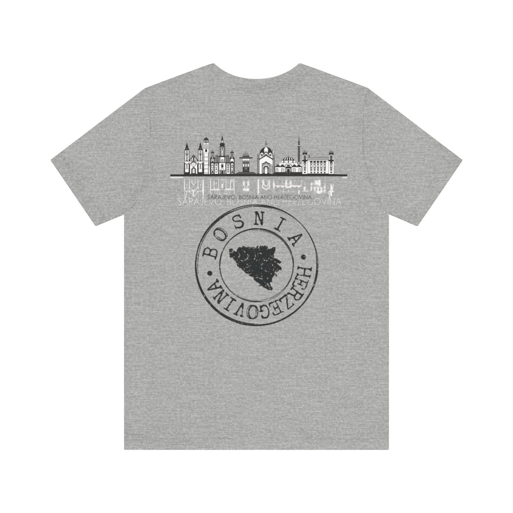 Bosnia Heritage Unisex Tee, Travel Shirt, Cultural Pride, Souvenir T-Shirt, Gift for Travelers, Adventure Apparel