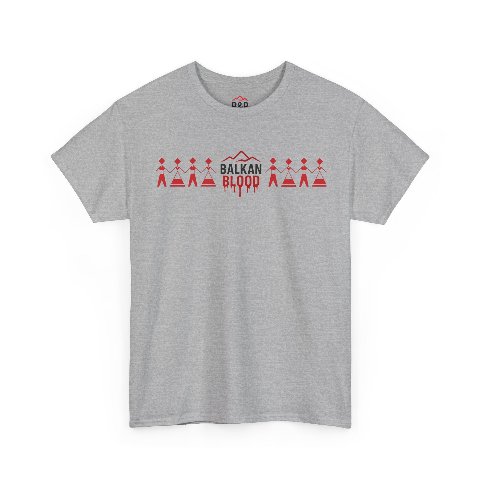 Balkan Blood Unisex Heavy Cotton Tee, Ethnic Pride Shirt, Gift for Balkans, Travel Tee, Stylish Casual Wear, Balkan States Design