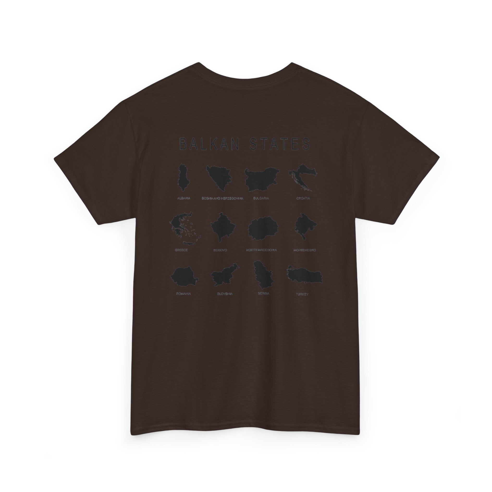 Balkan Blood Unisex Heavy Cotton Tee, Ethnic Pride Shirt, Gift for Balkans, Travel Tee, Stylish Casual Wear, Balkan States Design