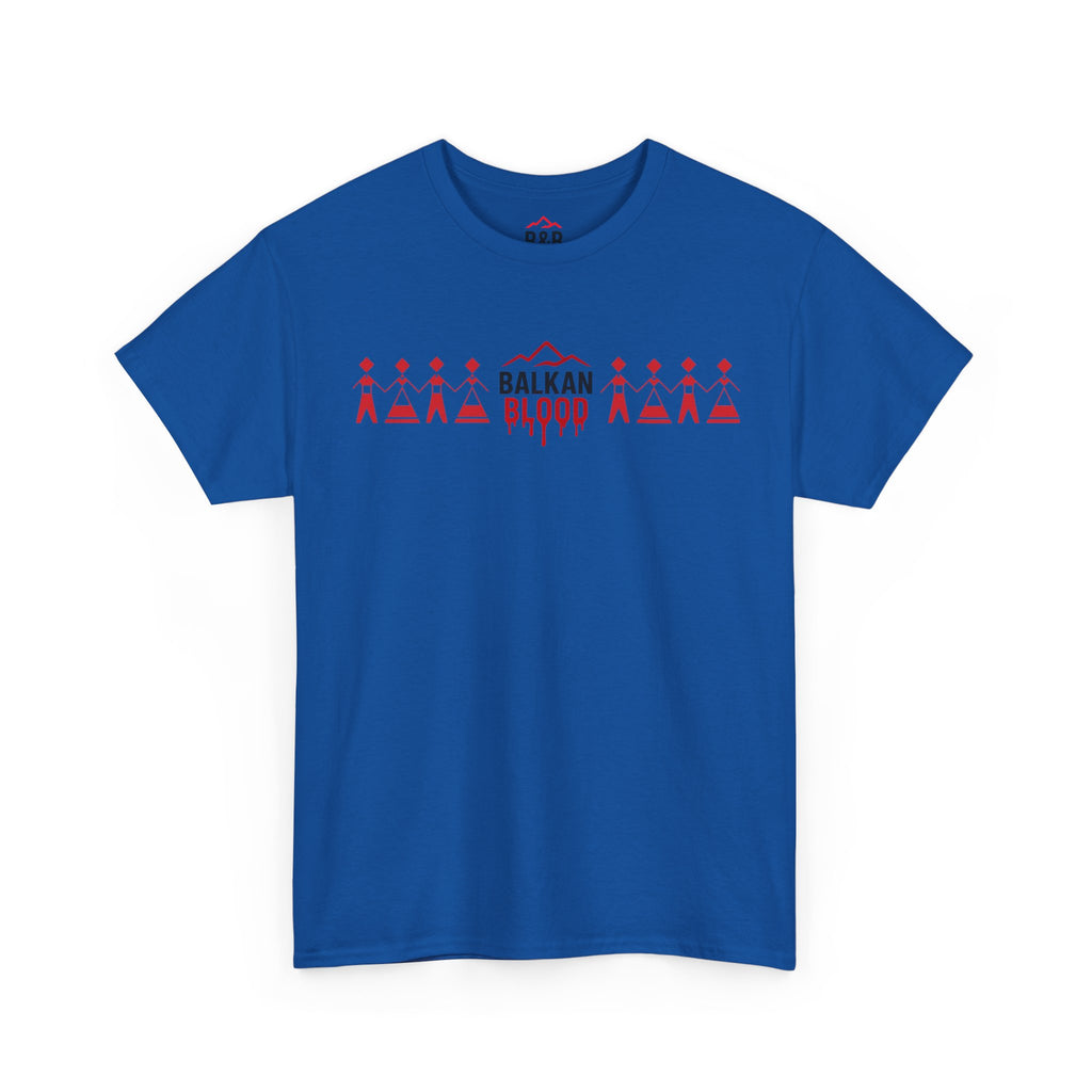 Balkan Blood Unisex Heavy Cotton Tee, Ethnic Pride Shirt, Gift for Balkans, Travel Tee, Stylish Casual Wear, Balkan States Design