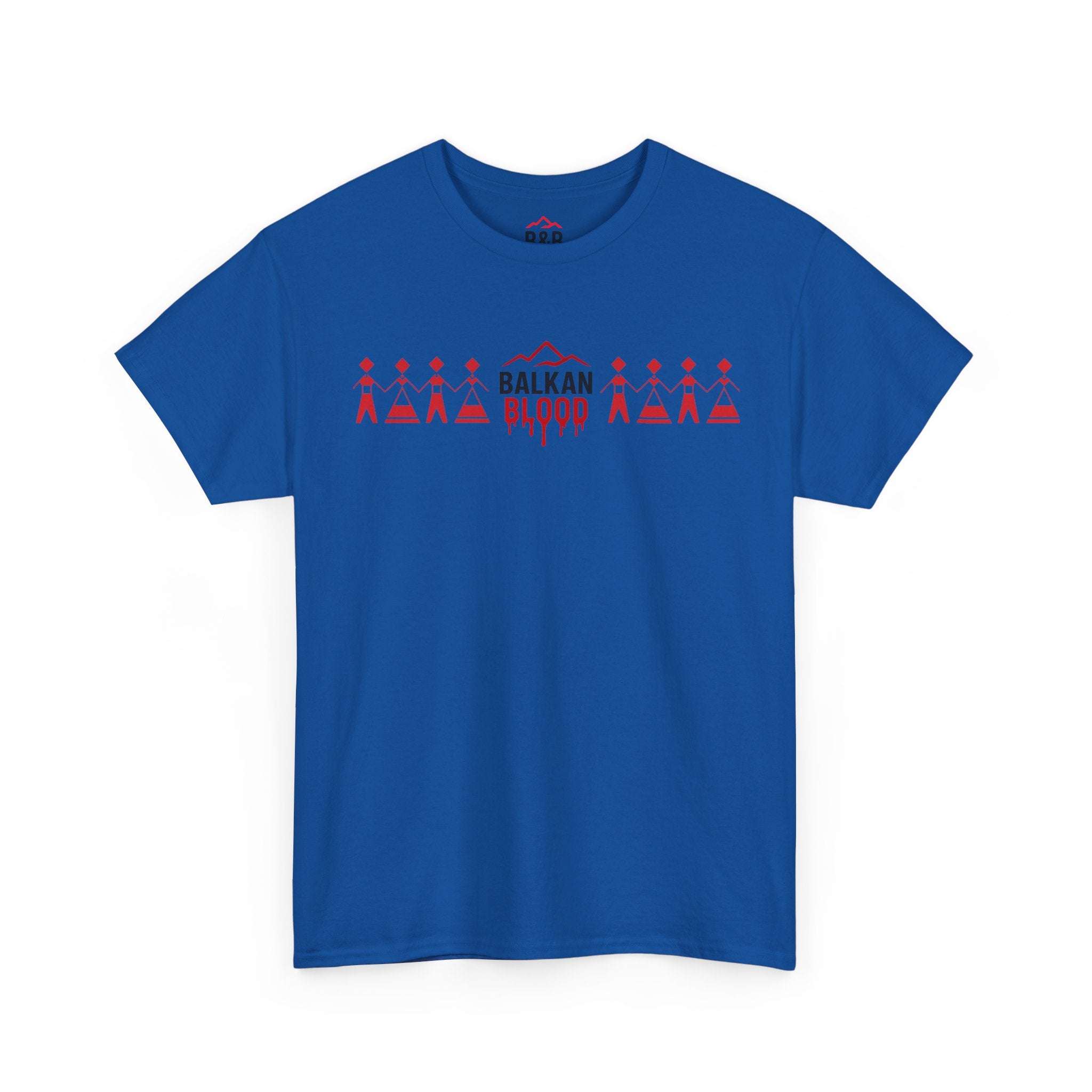Balkan Blood Unisex Heavy Cotton Tee, Ethnic Pride Shirt, Gift for Balkans, Travel Tee, Stylish Casual Wear, Balkan States Design