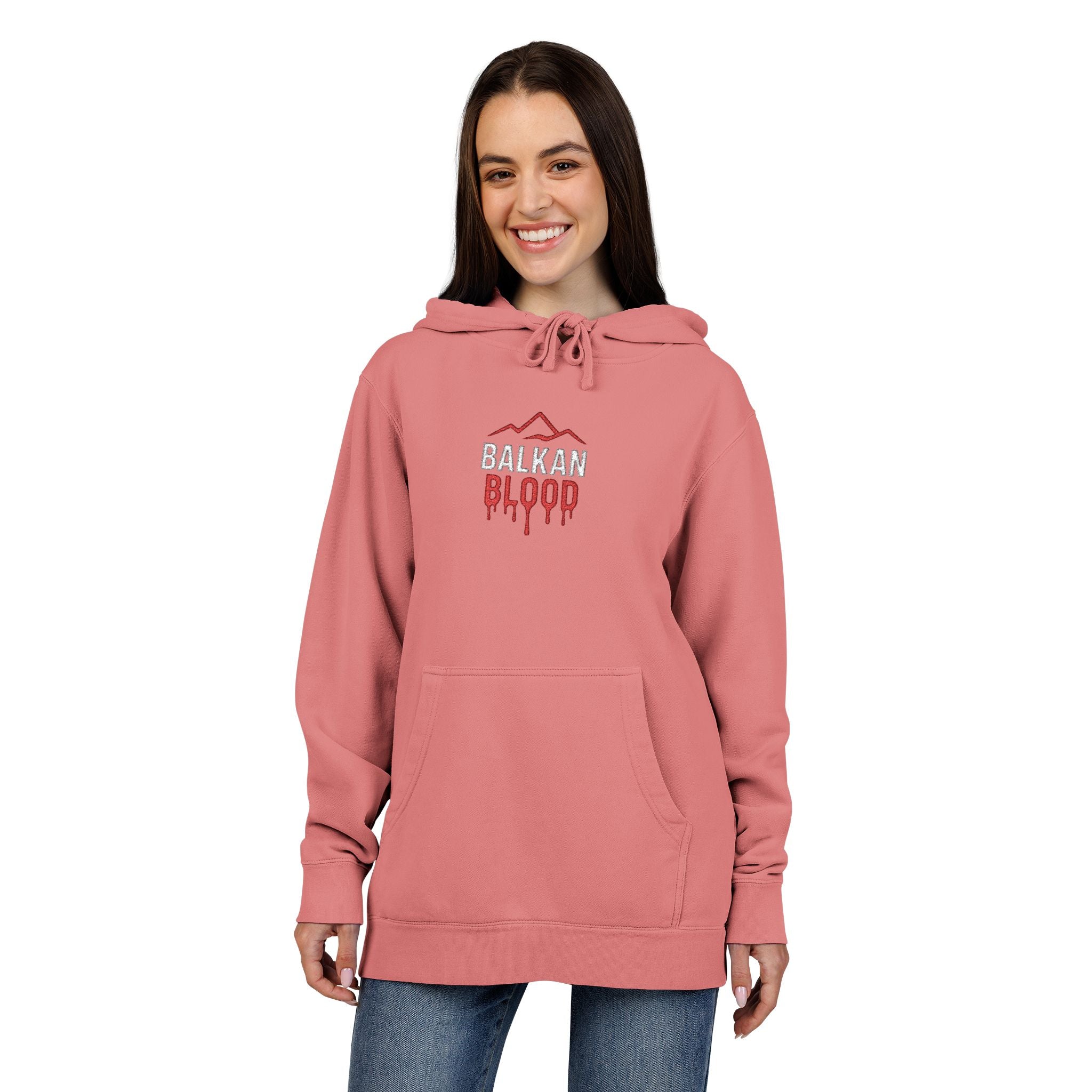 Unisex Pigment-Dyed Hoodie (Embroidery)