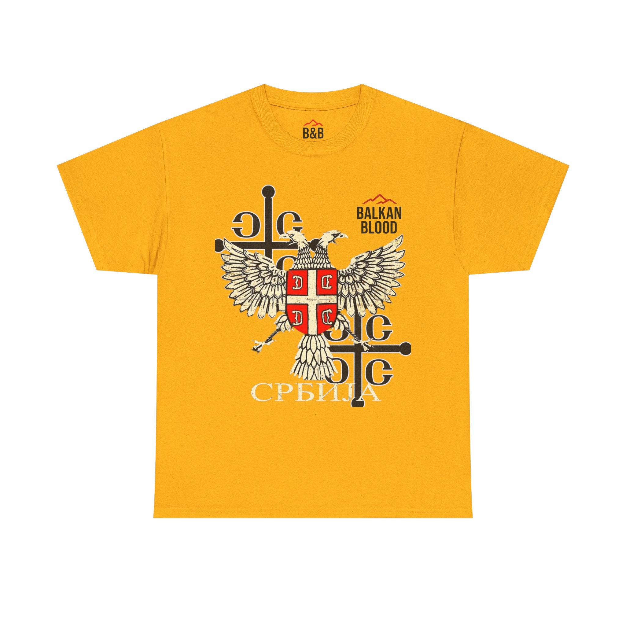 Serbian Heritage Tee, Balkan Blood Shirt, Unisex Cotton T-shirt, Cultural Pride Wear, Travel-inspired Apparel