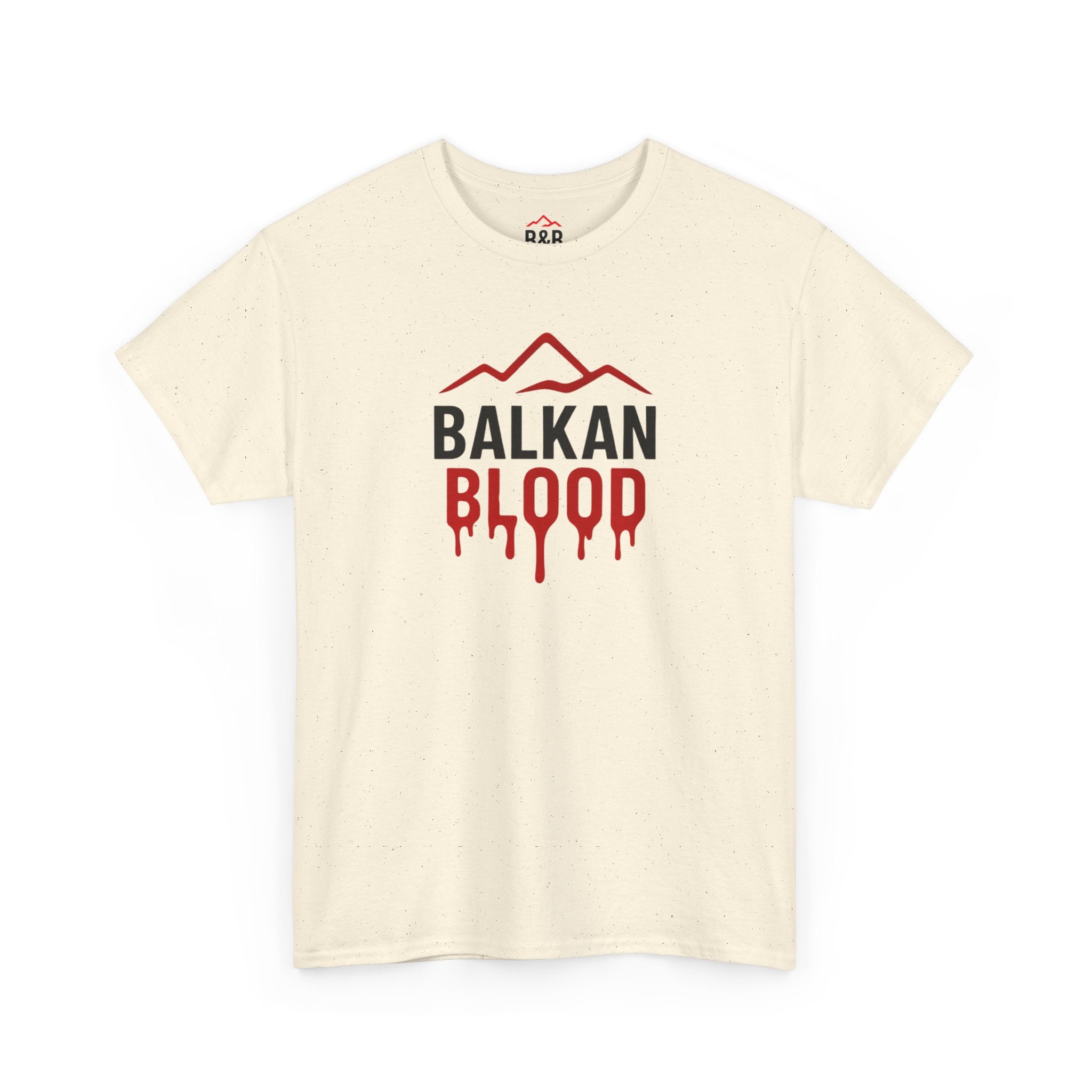 Balkan Blood T-Shirt — Heritage Graphic Tee with Multilingual “Blood” Back Print