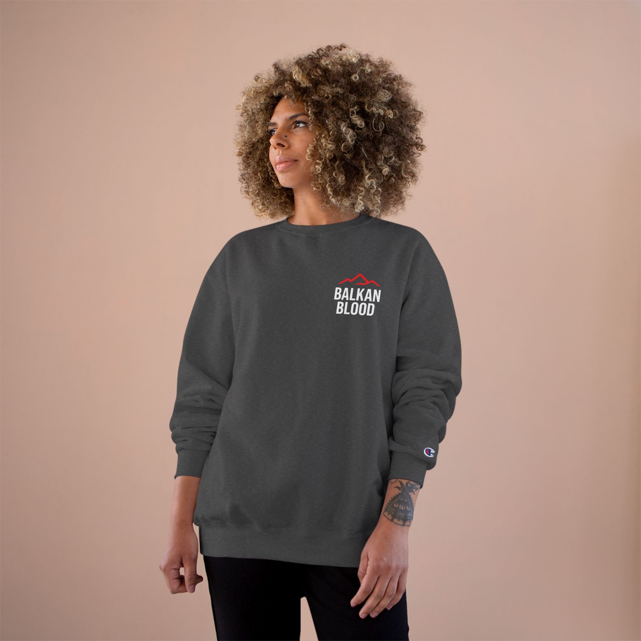 Balkan Blood Champion Sweatshirt - Cozy Urban Style, Unisex Gift, Casual Wear, Travel Apparel, Perfect for Chill Days
