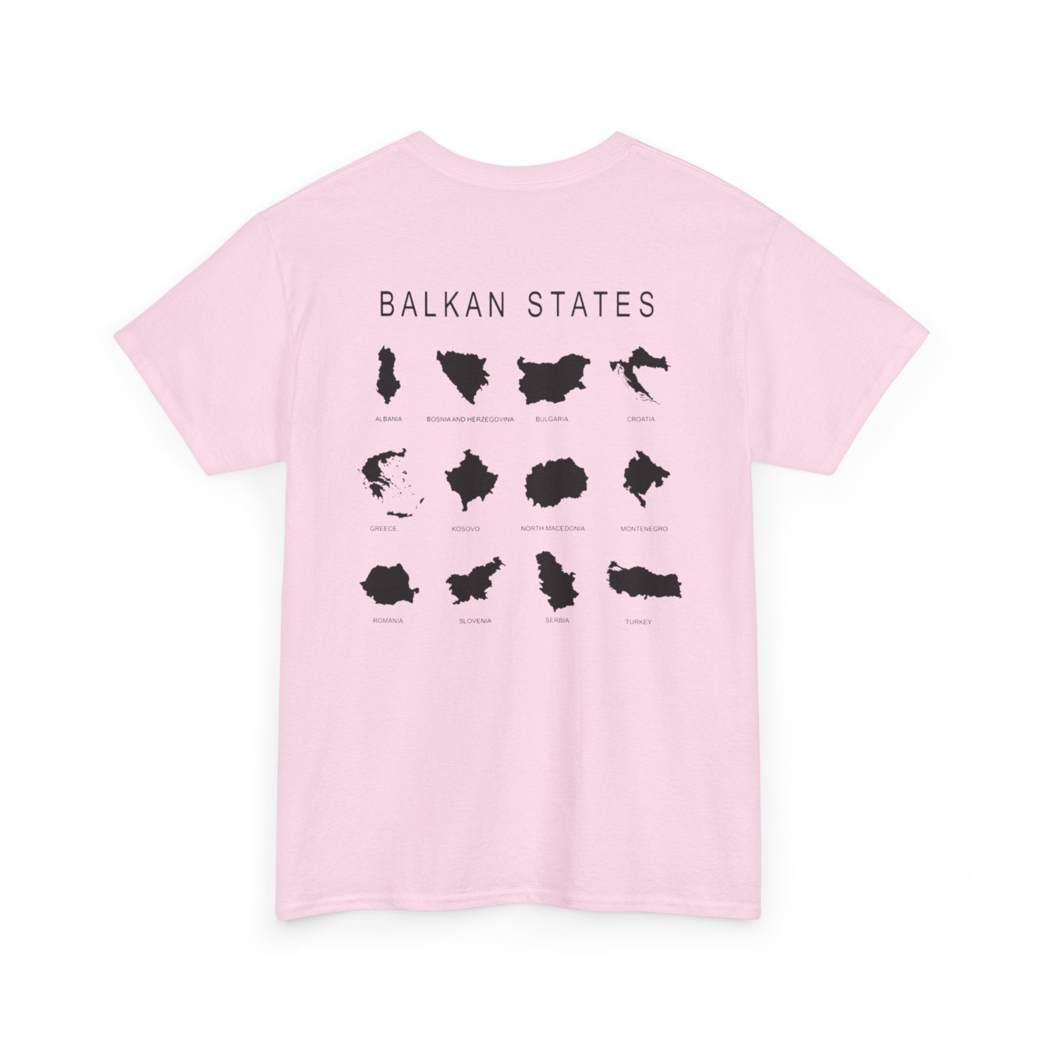 Balkan Blood Unisex Heavy Cotton Tee, Ethnic Pride Shirt, Gift for Balkans, Travel Tee, Stylish Casual Wear, Balkan States Design