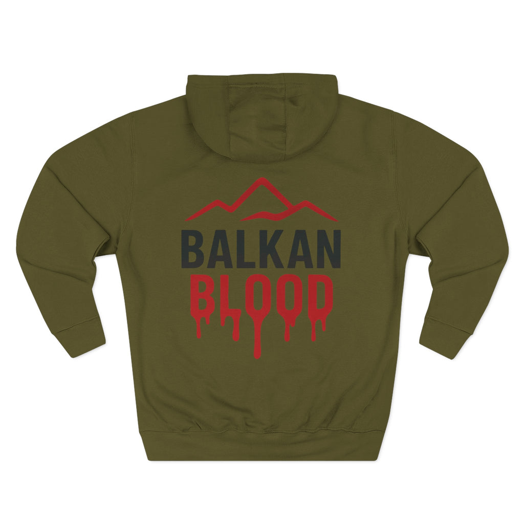 Balkan Blood Hoodie - Cozy Fleece Sweatshirt for Outdoor Adventures