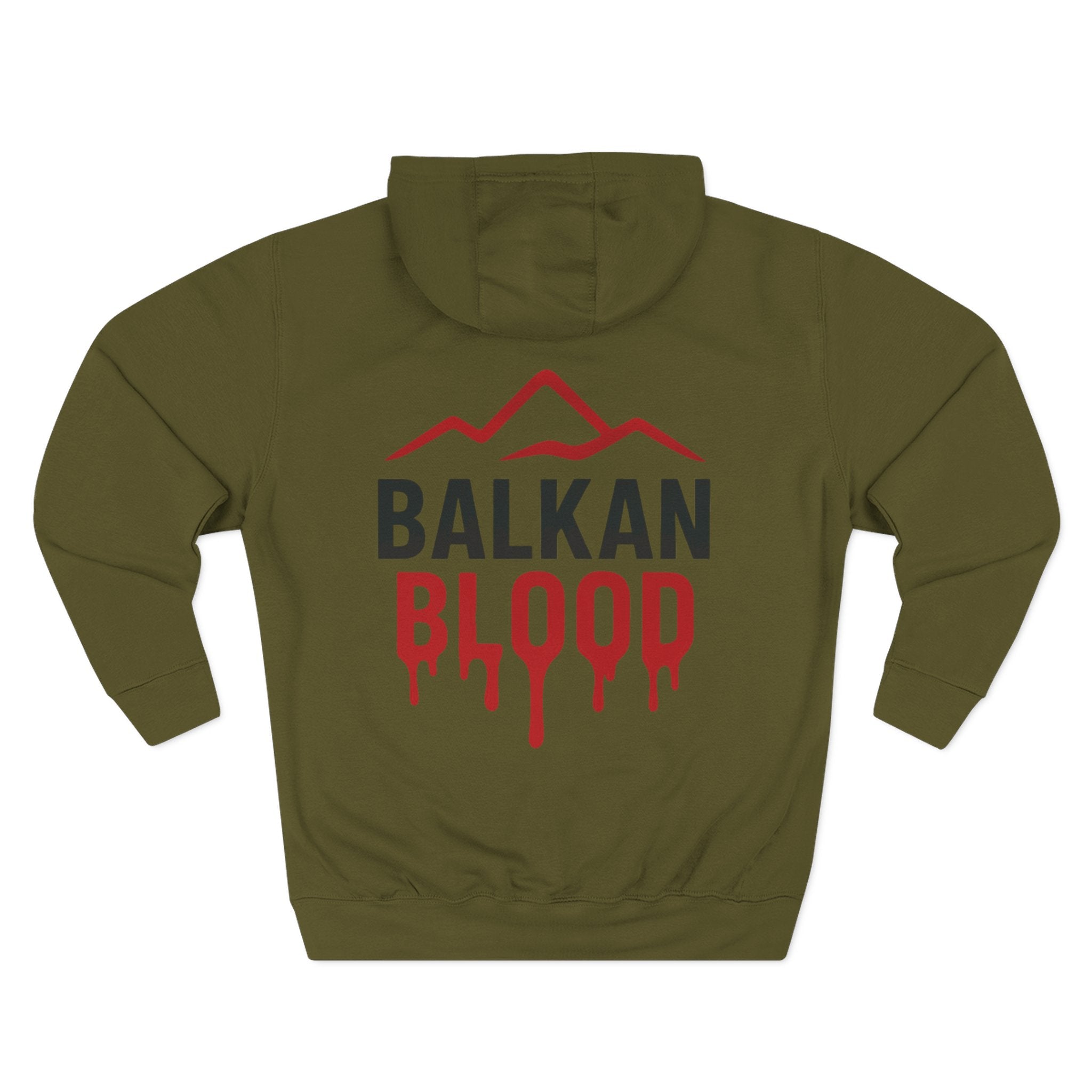 Balkan Blood Hoodie - Cozy Fleece Sweatshirt for Outdoor Adventures