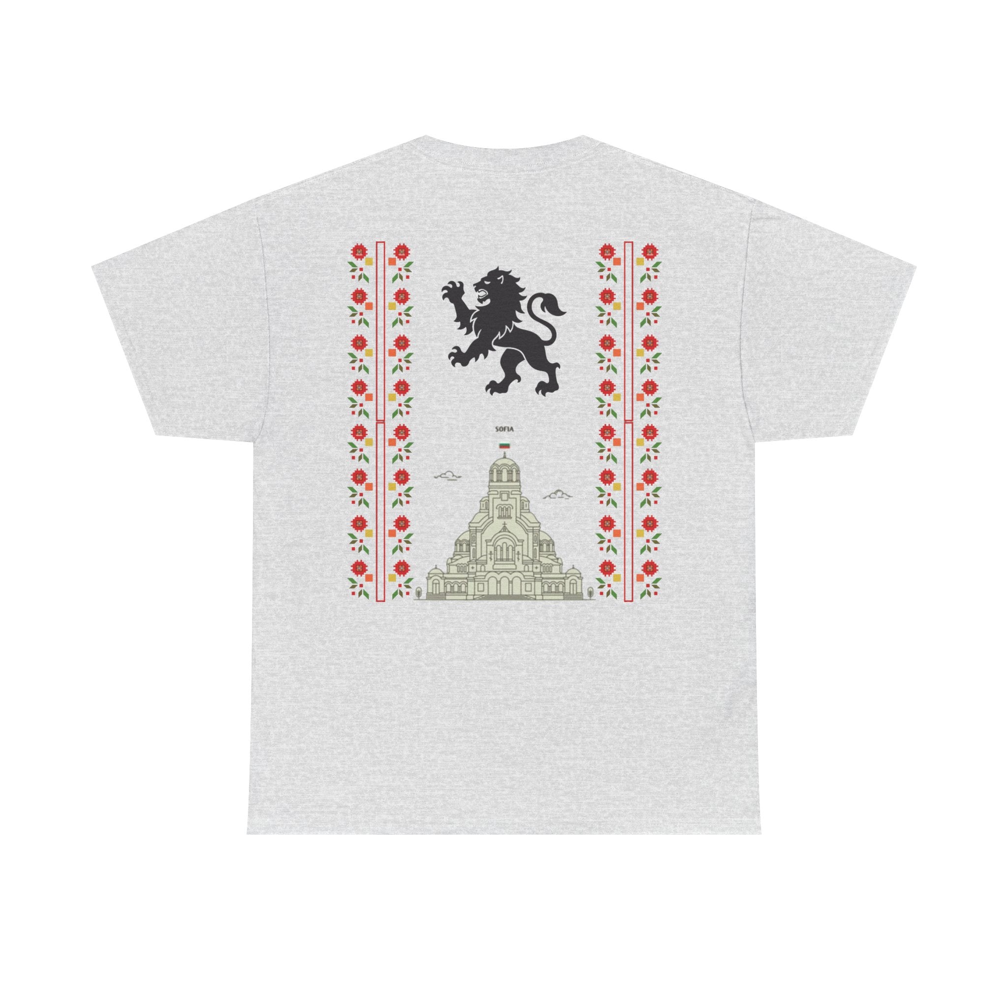 Bulgaria Balkan Blood Unisex Heavy Cotton Tee, Vintage Floral Graphic Shirt, Cultural Heritage Top, Gift for Travelers, Heritage Celebration Apparel