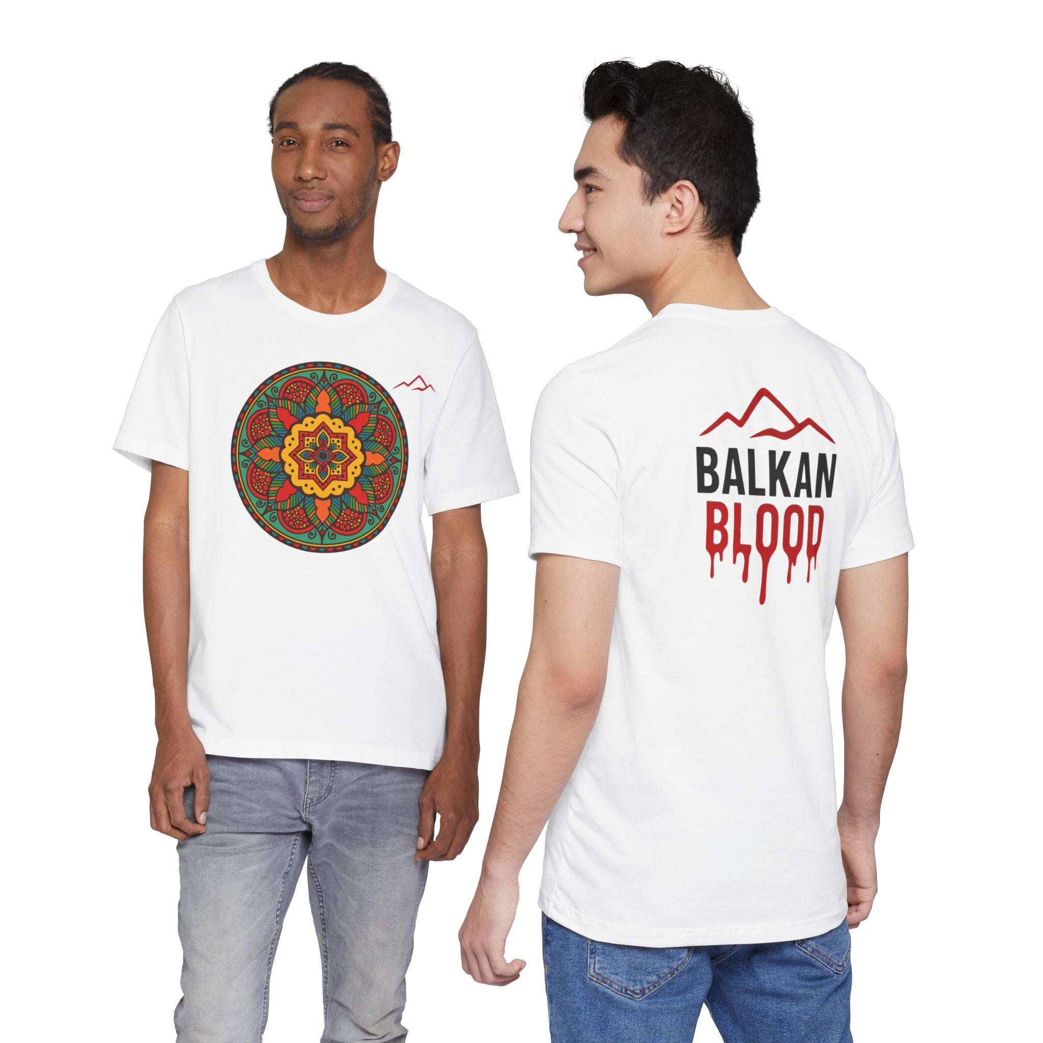 Balkan Blood Tee — Red Drip Logo