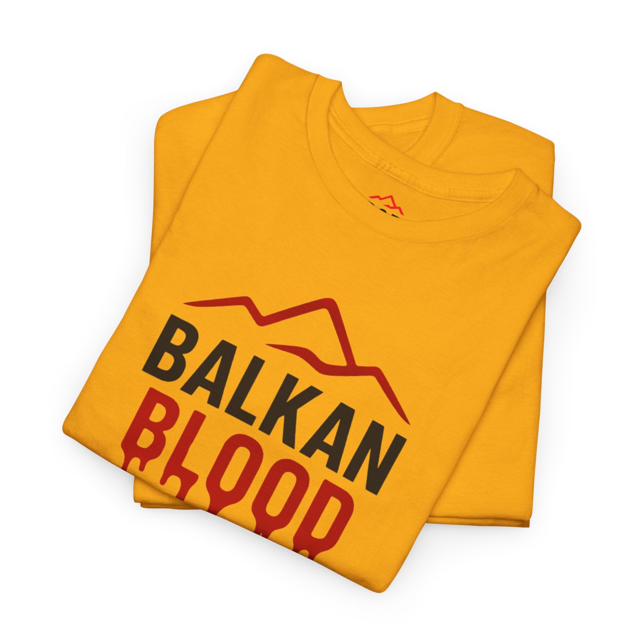 Balkan Blood T-Shirt — Heritage Graphic Tee with Multilingual “Blood” Back Print