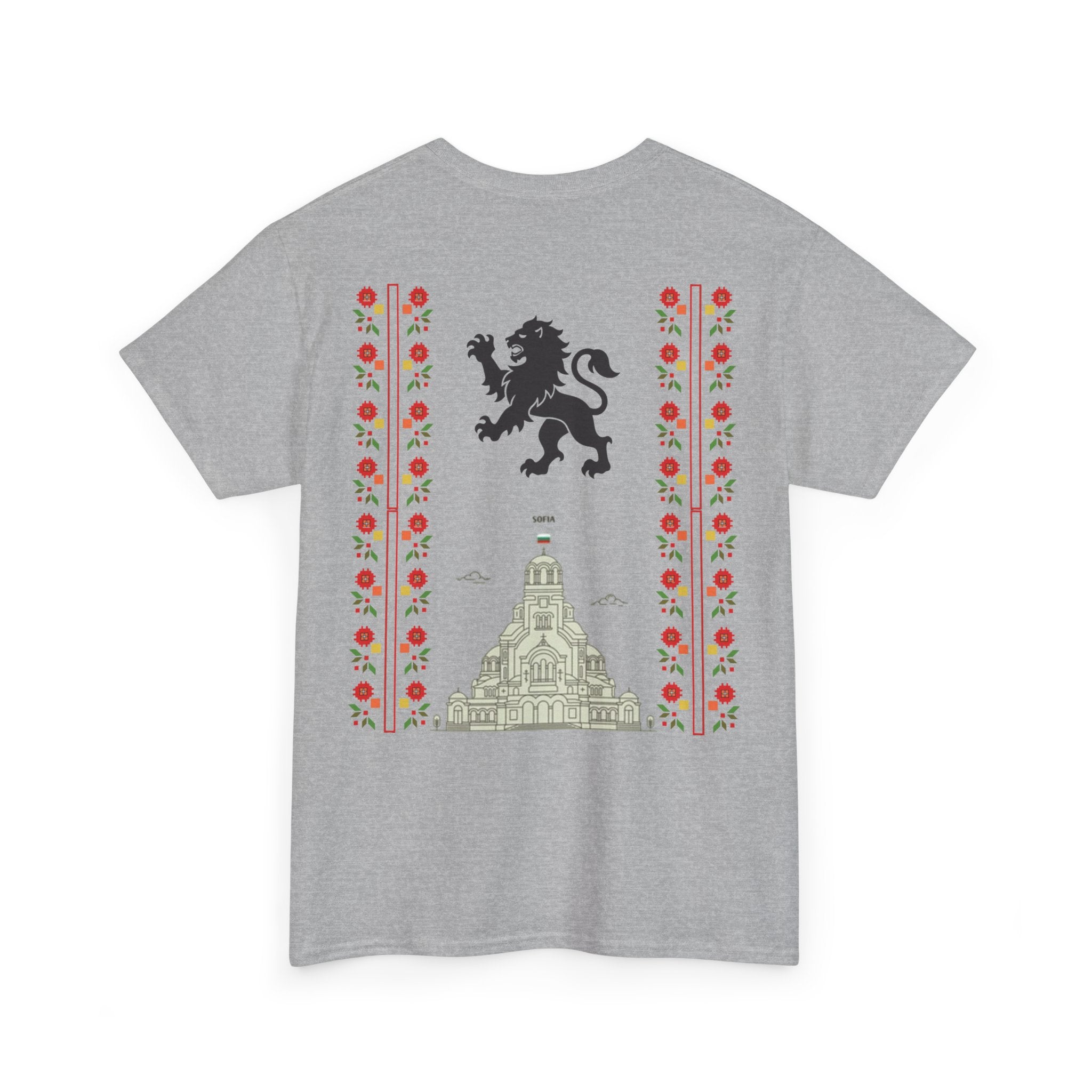Bulgaria Balkan Blood Unisex Heavy Cotton Tee, Vintage Floral Graphic Shirt, Cultural Heritage Top, Gift for Travelers, Heritage Celebration Apparel