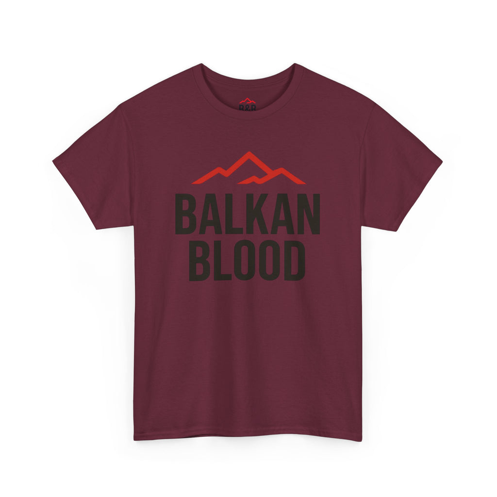 Balkan Blood Unisex Heavy Cotton Tee | Heritage Shirt, Travel Tee, Gift for Balkan Lovers, Cultural Pride, Casual Wear