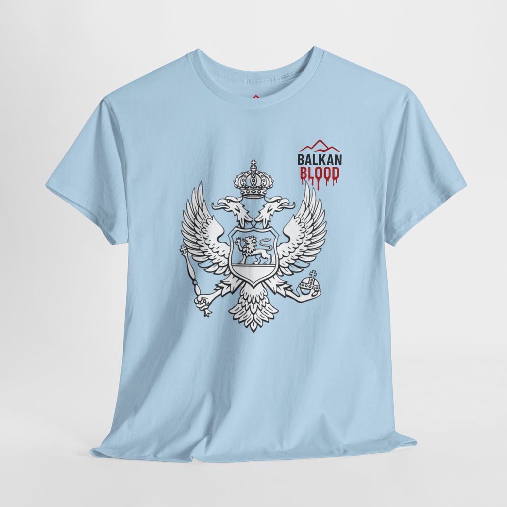 Montenegro/Balkan Blood Unisex Heavy Cotton Tee, Vintage Style Shirt