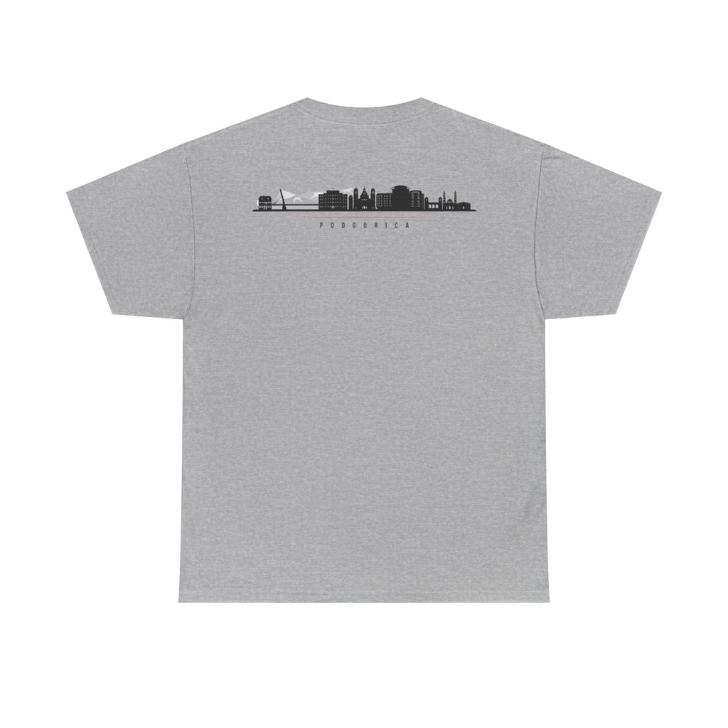 Montenegro/Balkan Blood Unisex Heavy Cotton Tee, Vintage Style Shirt, Graphic Tee, Travel Souvenir, Gift for Heritage Lovers